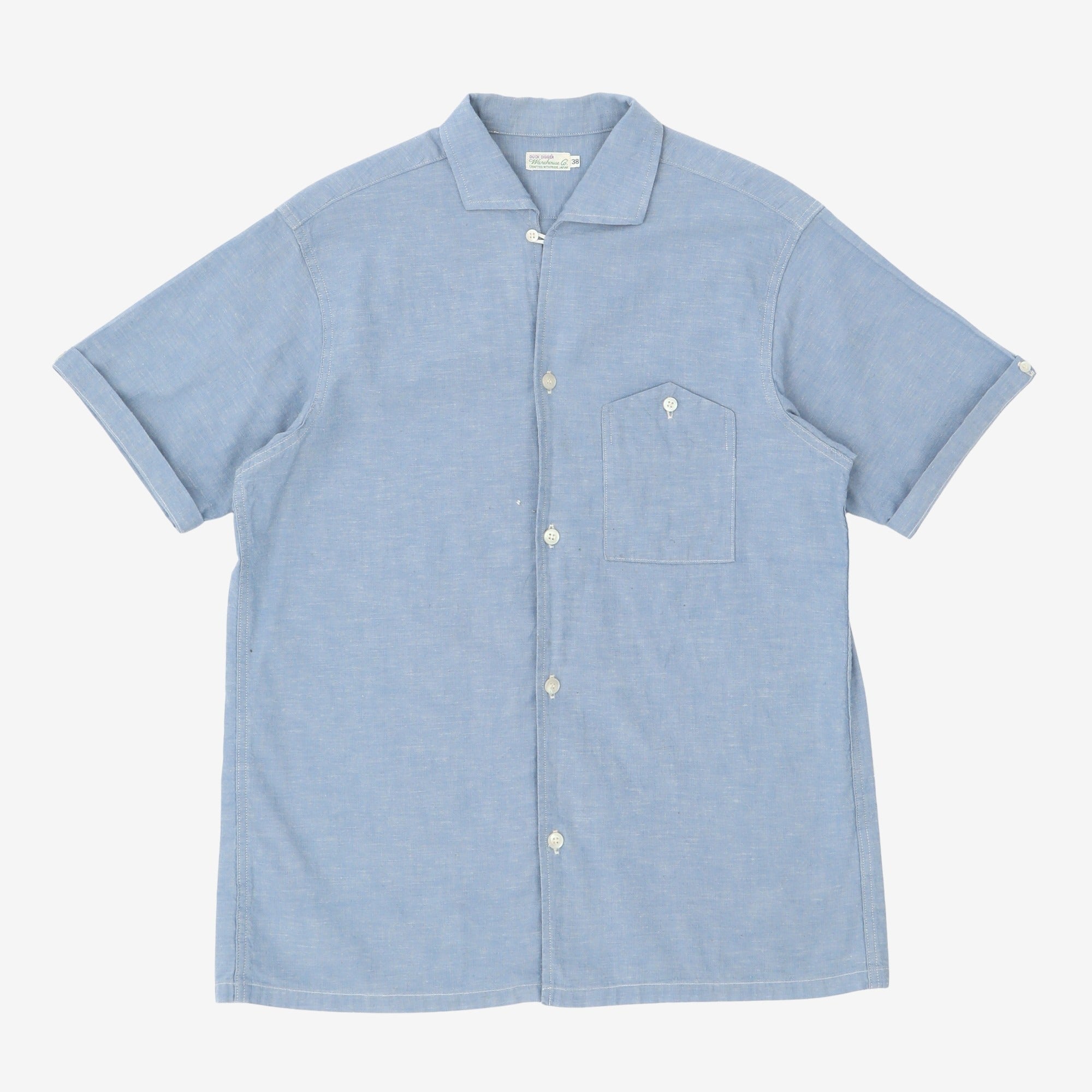 3091 S/S Open Collar Shirt