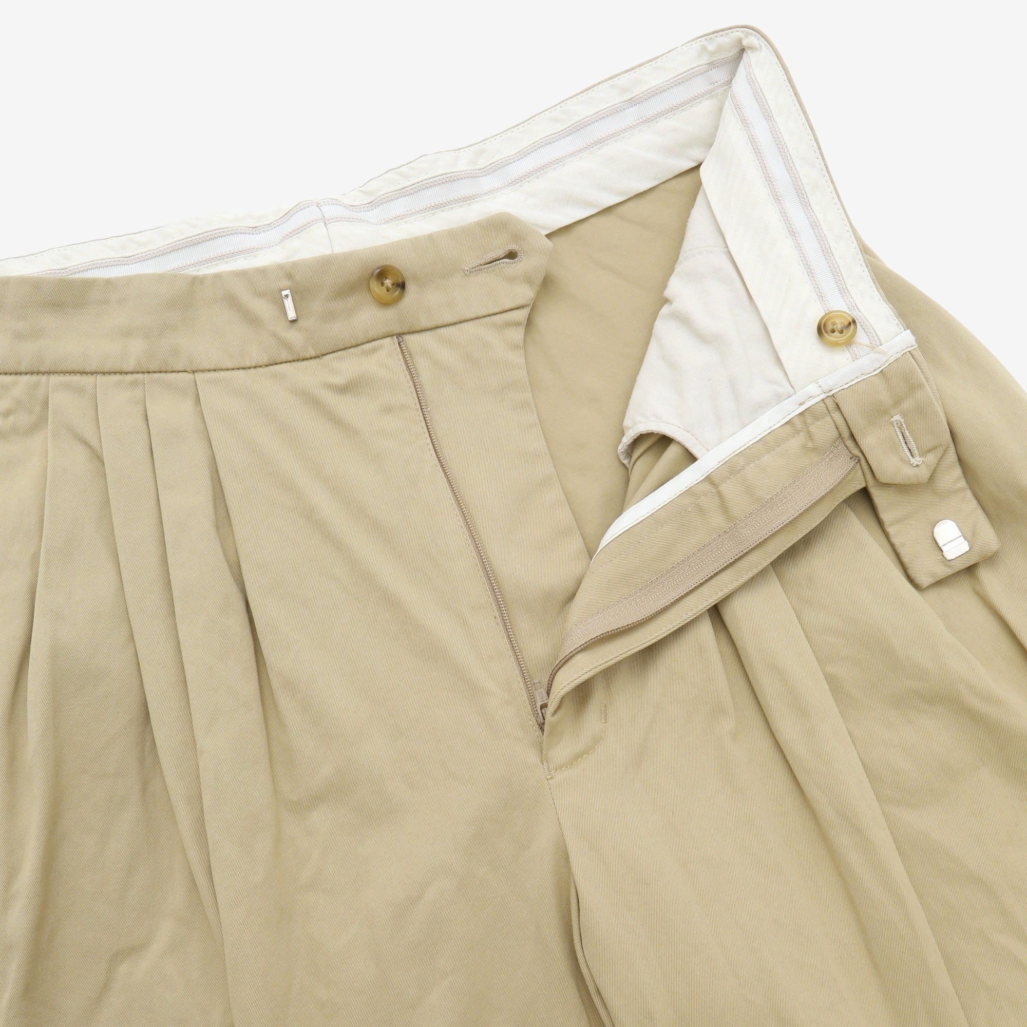 Wide Pleated Chinos (31W x 28.5L)