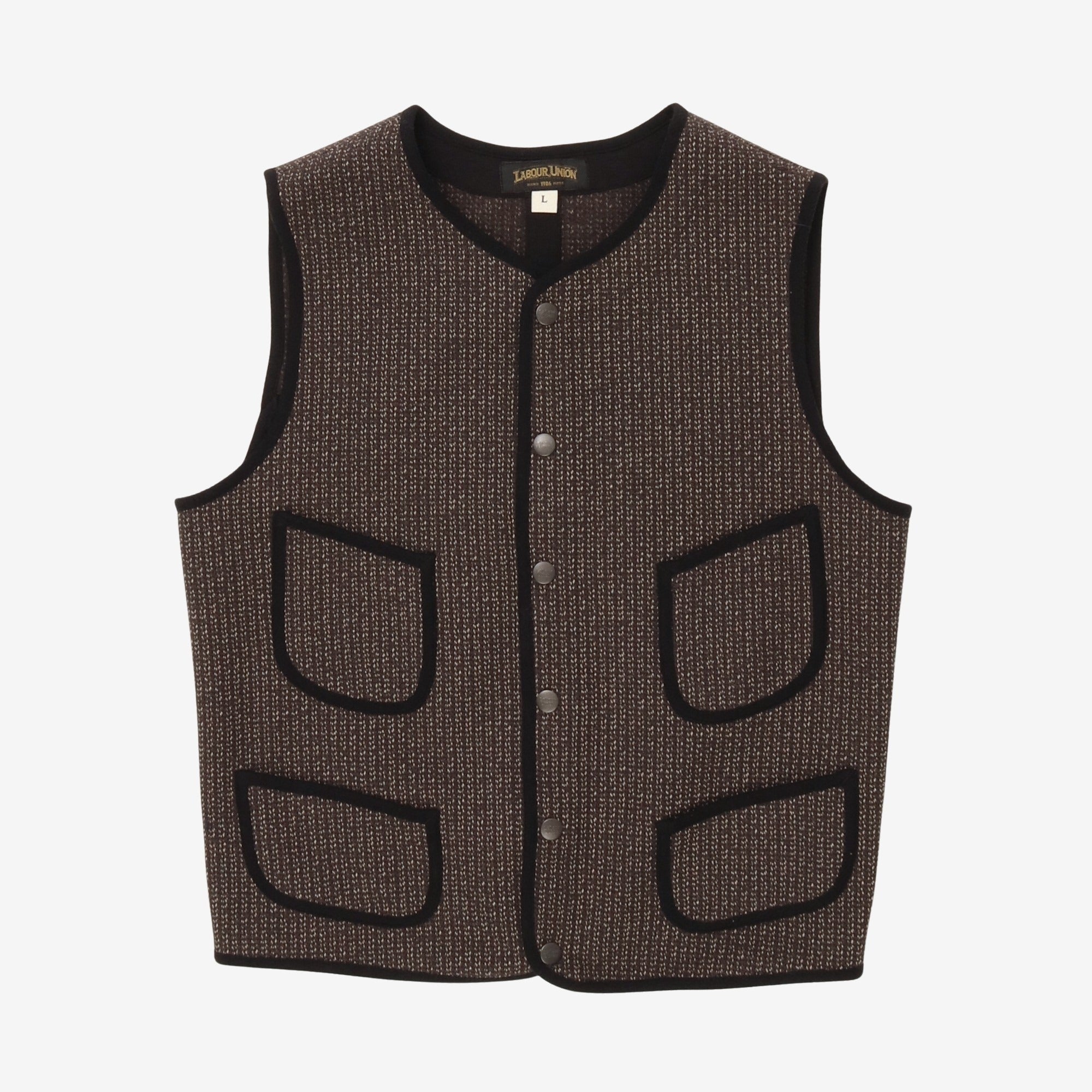 Wool Blend Four Pocket Vest
