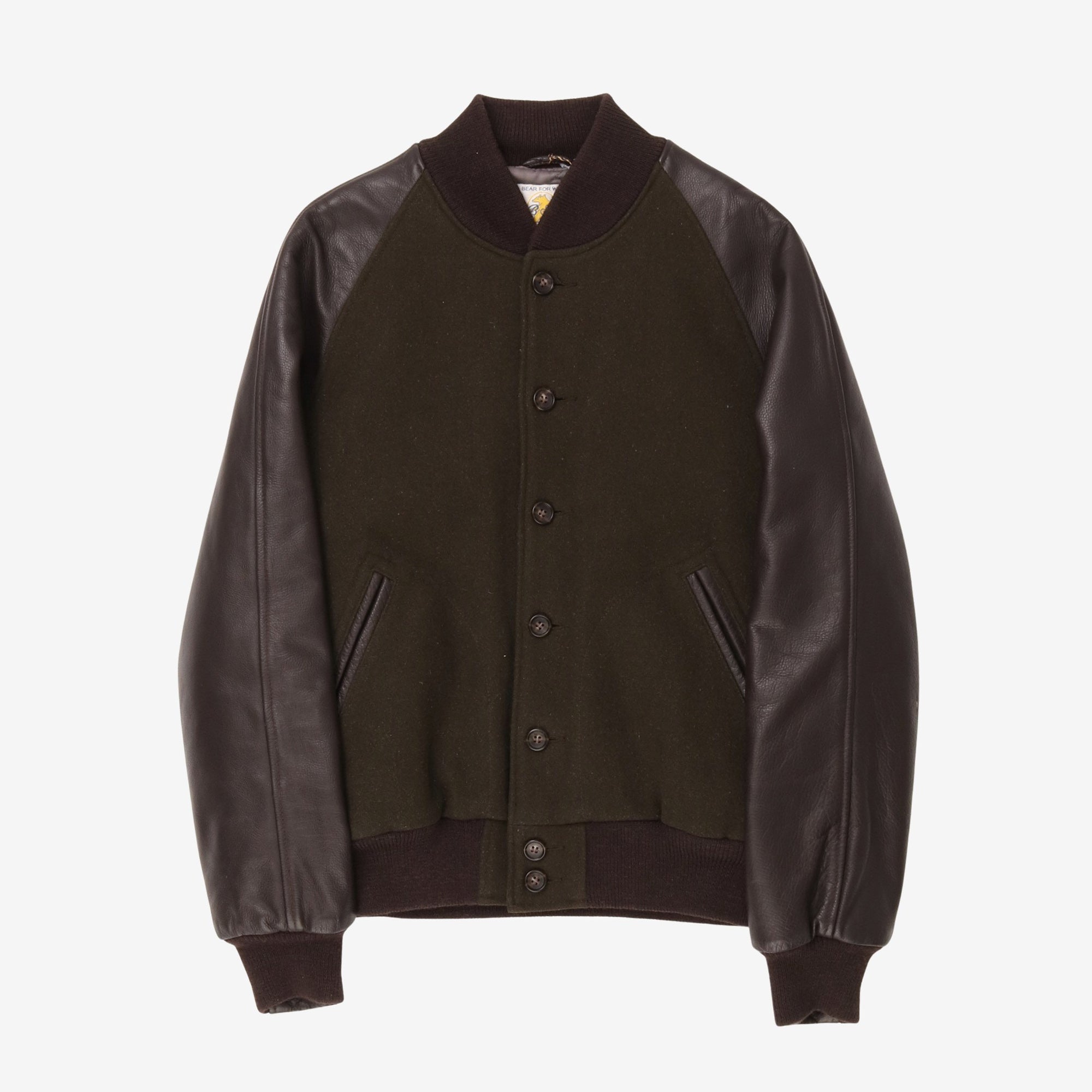 Leather Wool Varsity Jacket