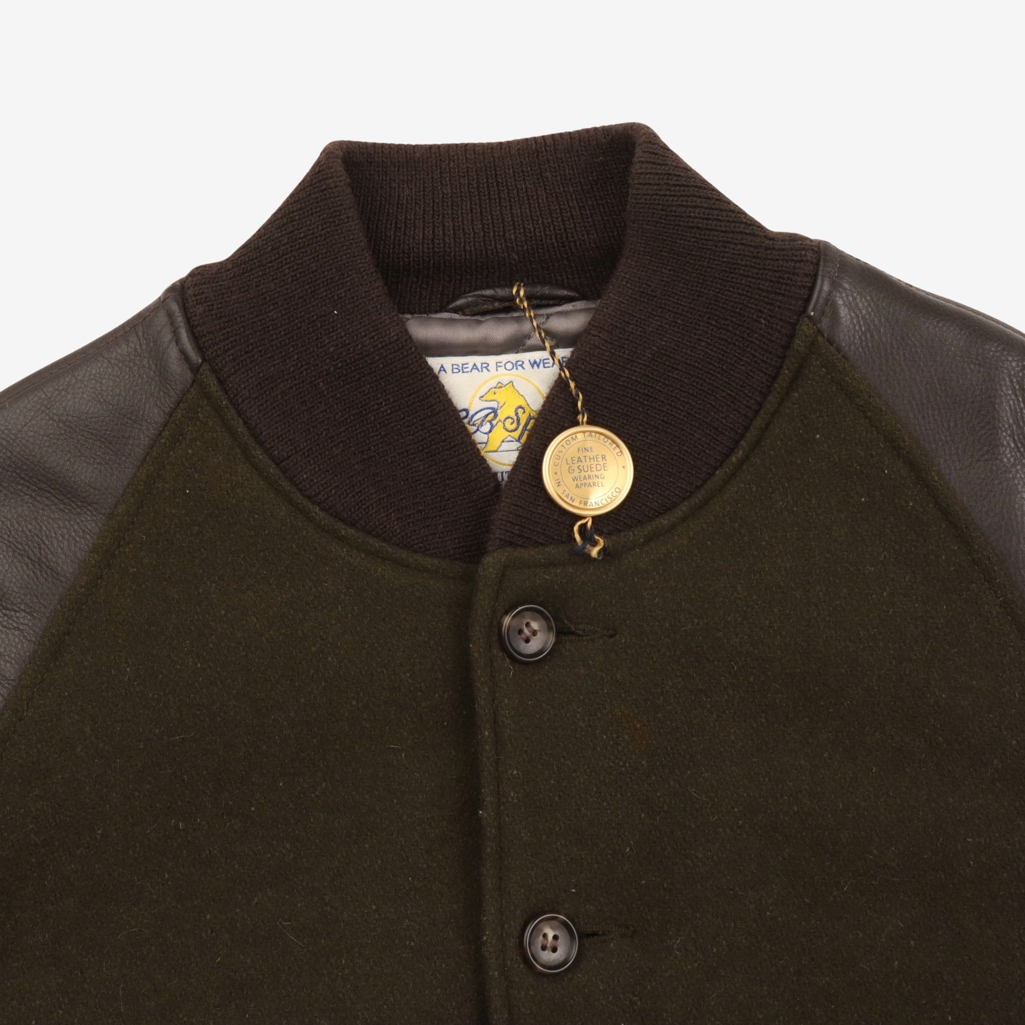 Leather Wool Varsity Jacket