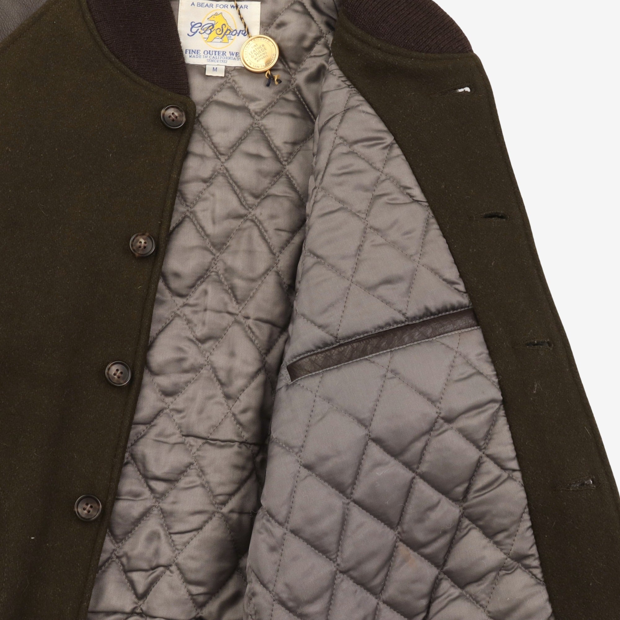Leather Wool Varsity Jacket