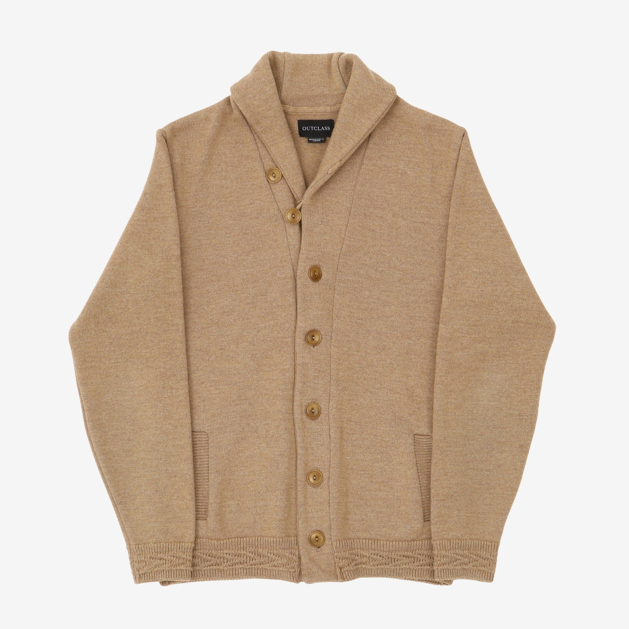 Shawl Collar Wool Cardigan