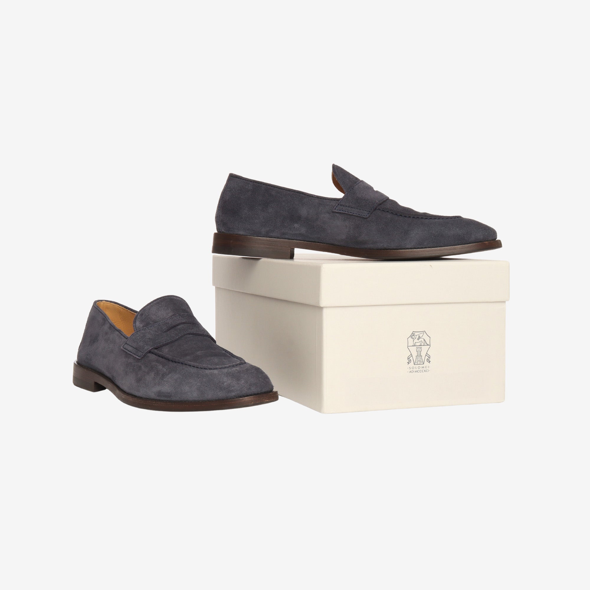 Suede Penny Loafers