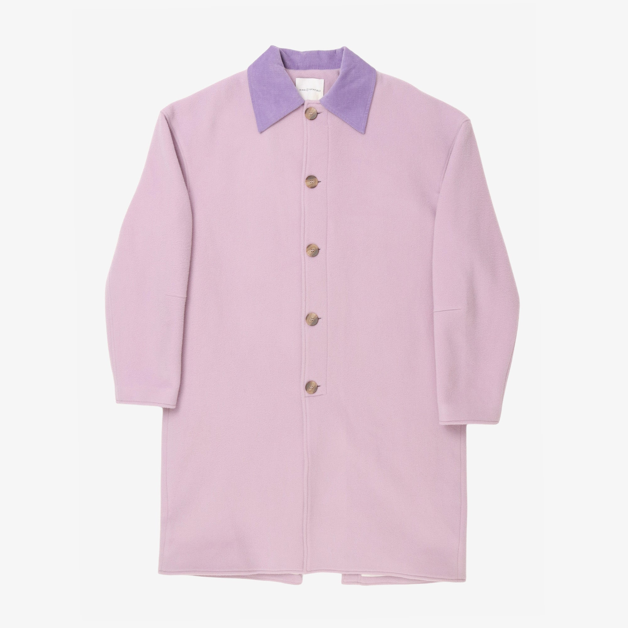 Two Tone Wool Overcoat