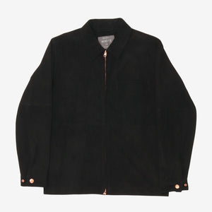 The Suede Panelled Overshirt