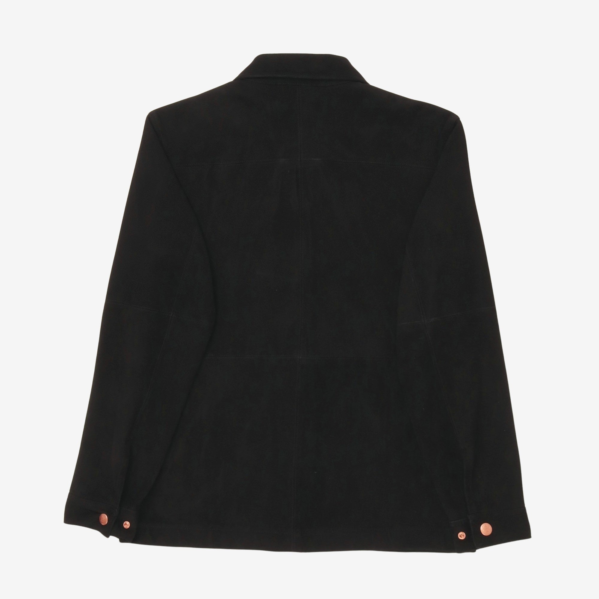 The Suede Panelled Overshirt