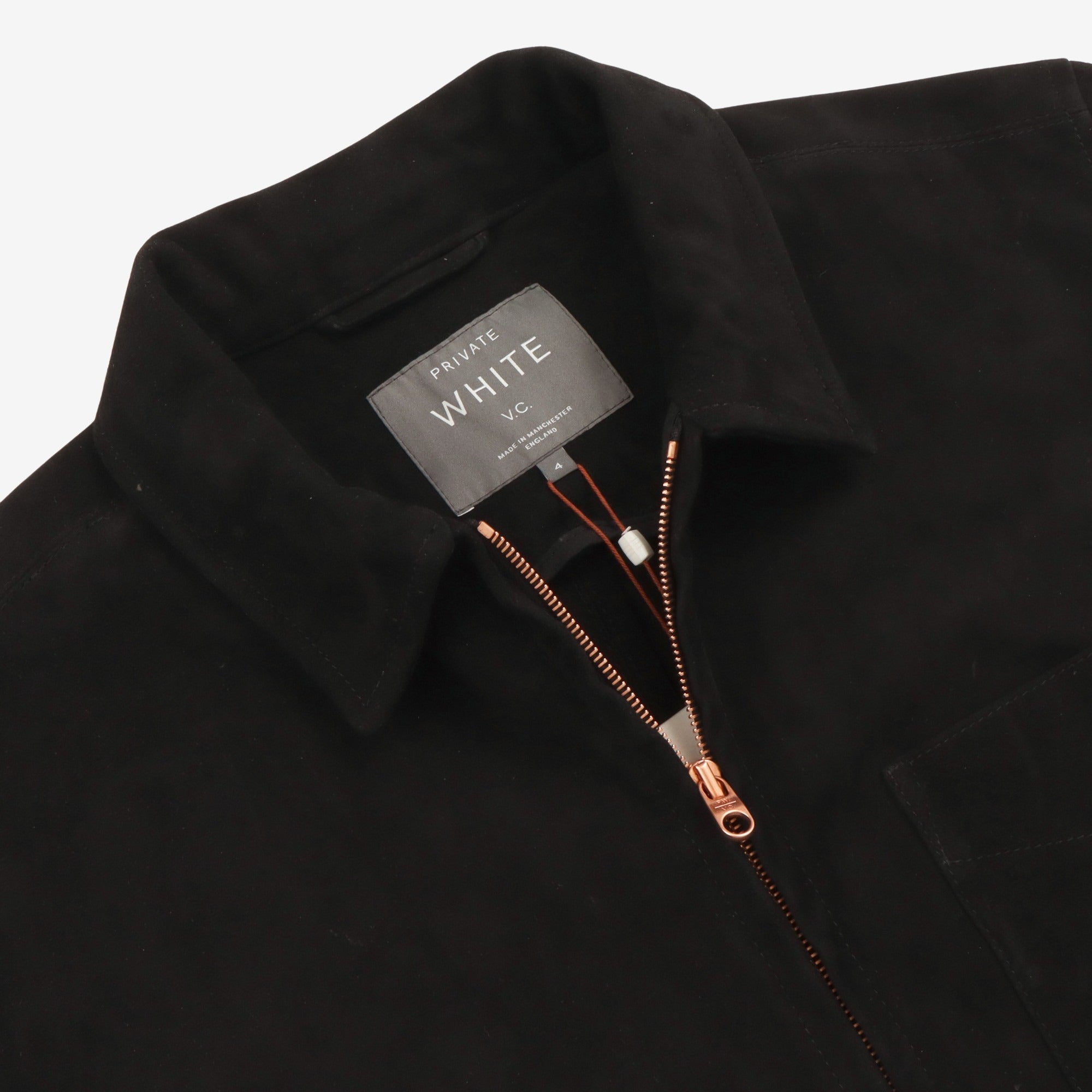 The Suede Panelled Overshirt