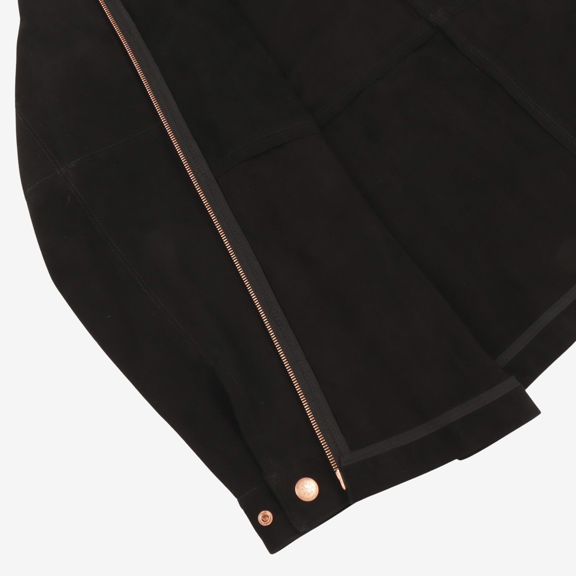 The Suede Panelled Overshirt