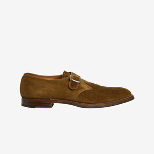 D8407 Snuff Suede Monk Strap Shoe