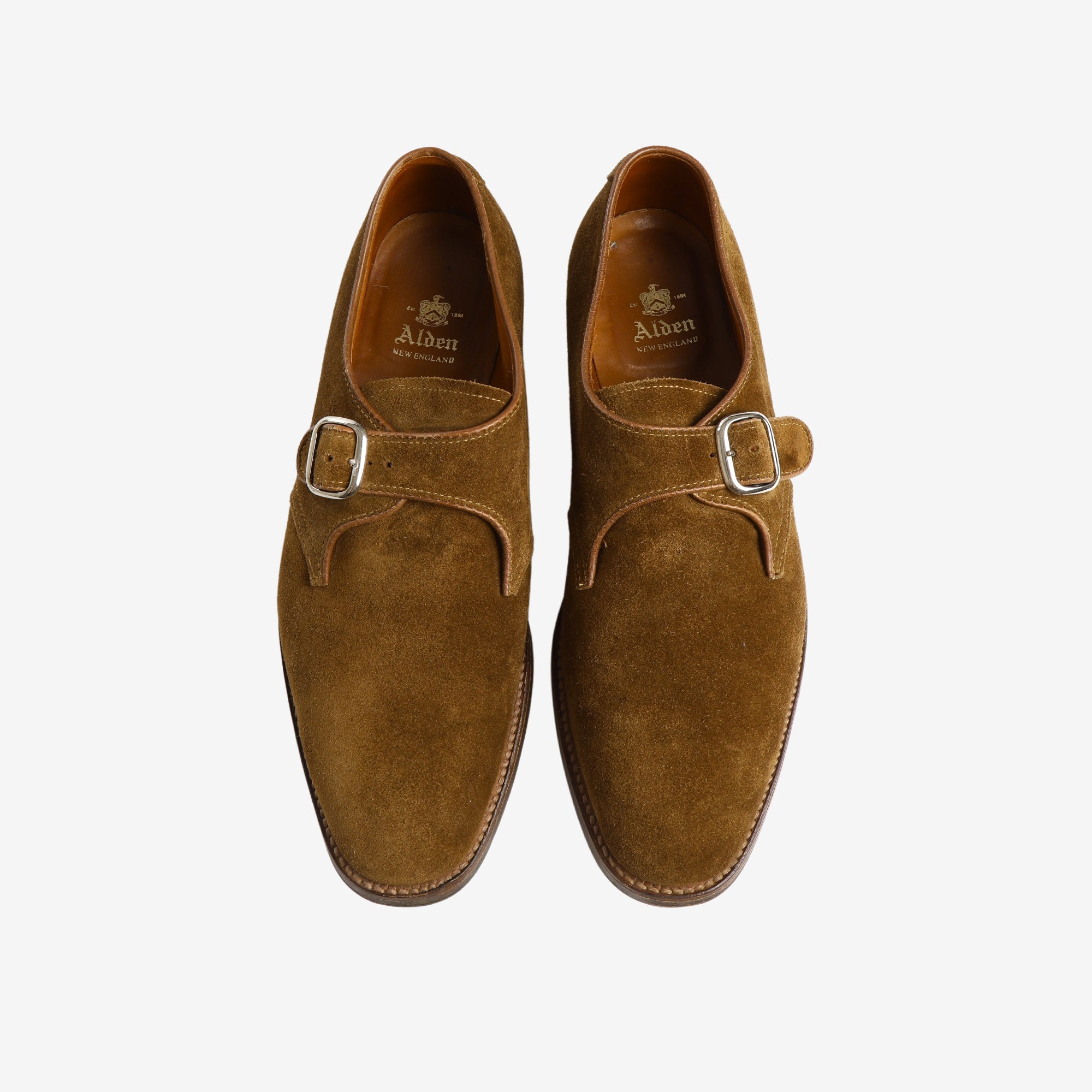 D8407 Snuff Suede Monk Strap Shoe