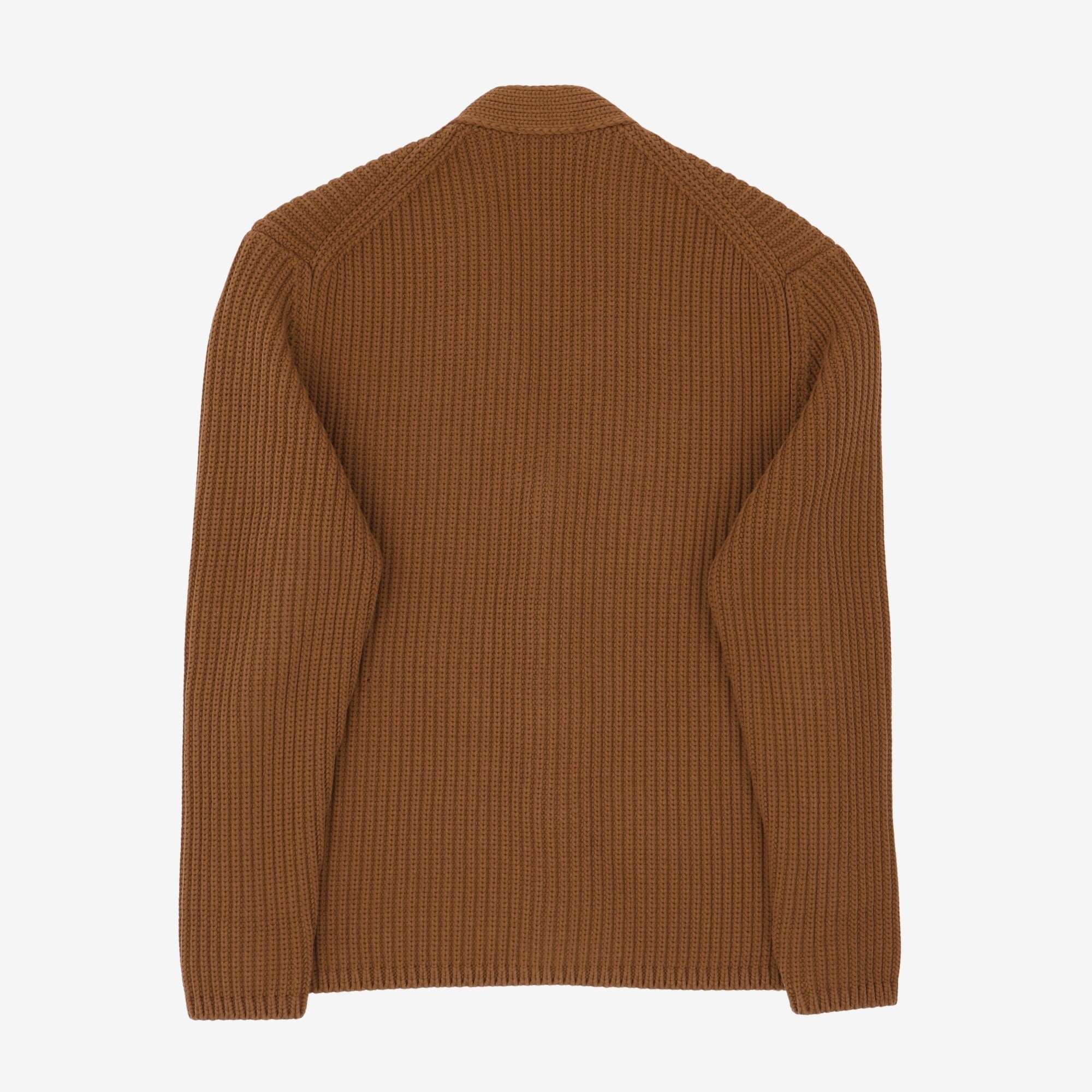 Heavyweight Rib Knit Cardigan