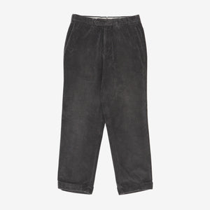 Solid Corduroy Dress Trousers