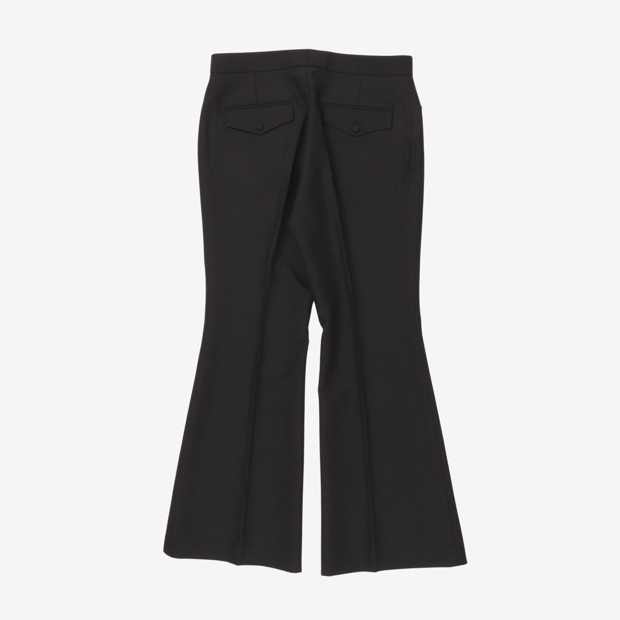 Orgasmique Wool Mohair Flared Trousers