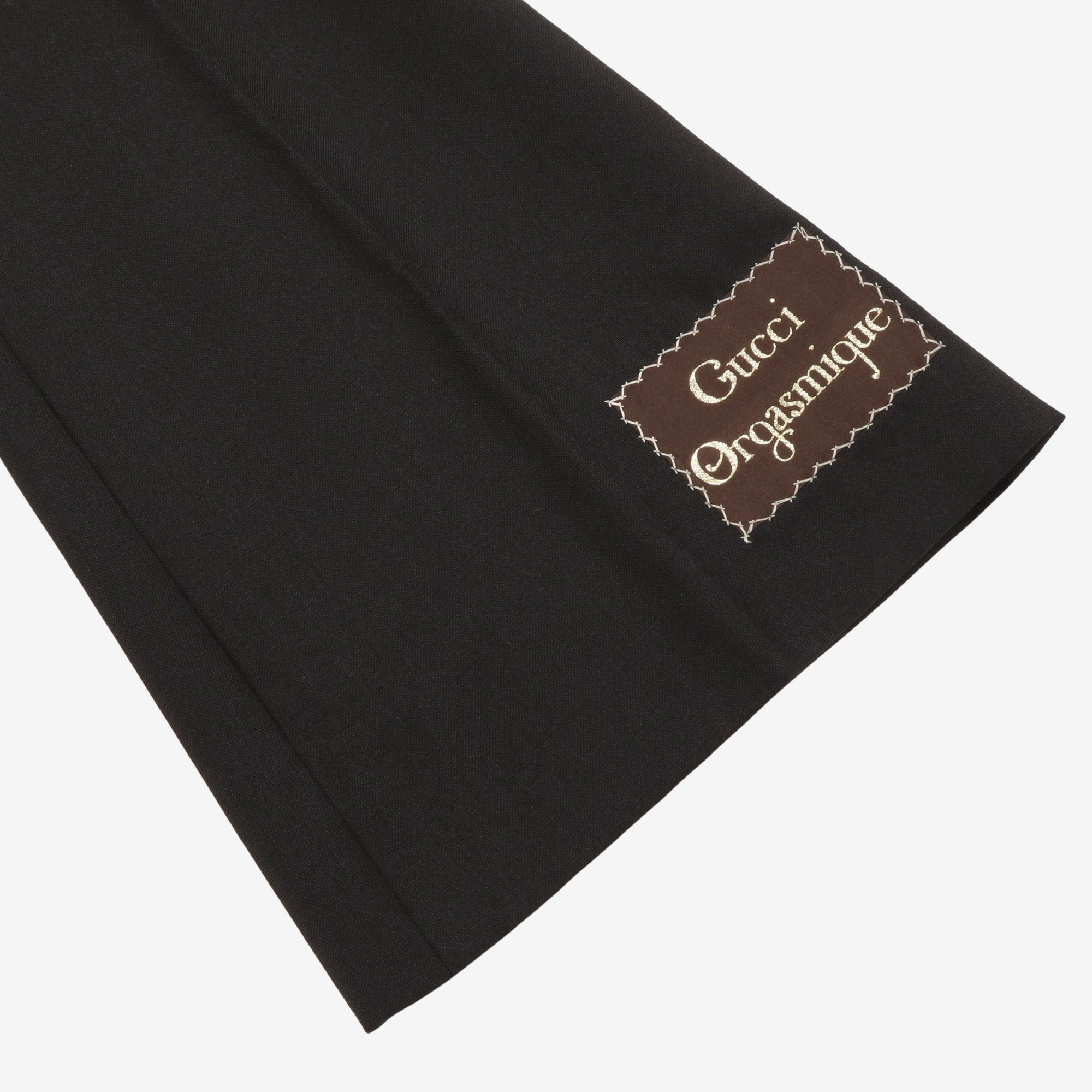 Orgasmique Wool Mohair Flared Trousers