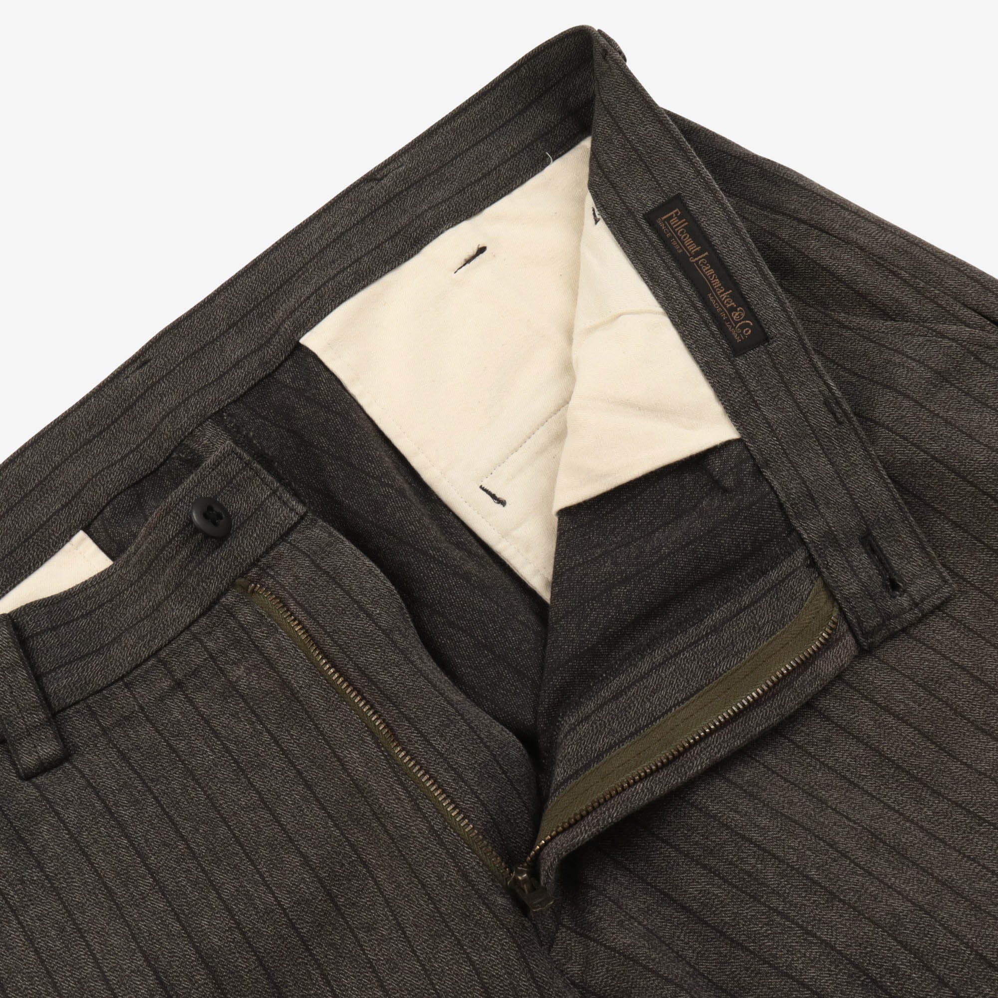1335 Covert Stripe Tapered Trousers (38W x 27L)