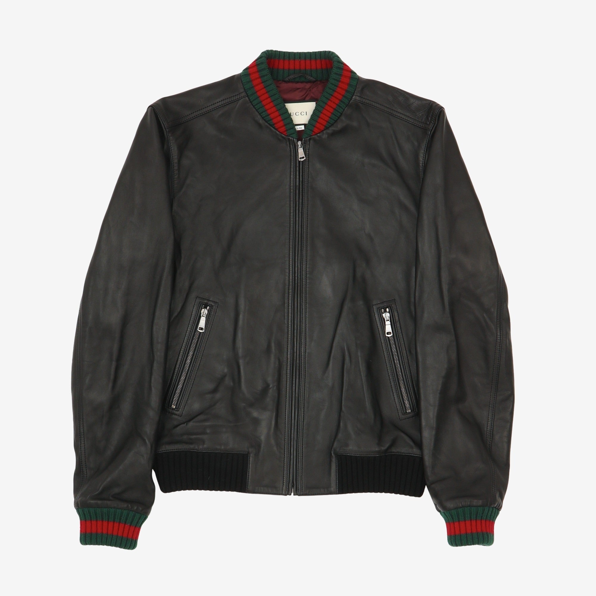 Leather Bomber Jacket