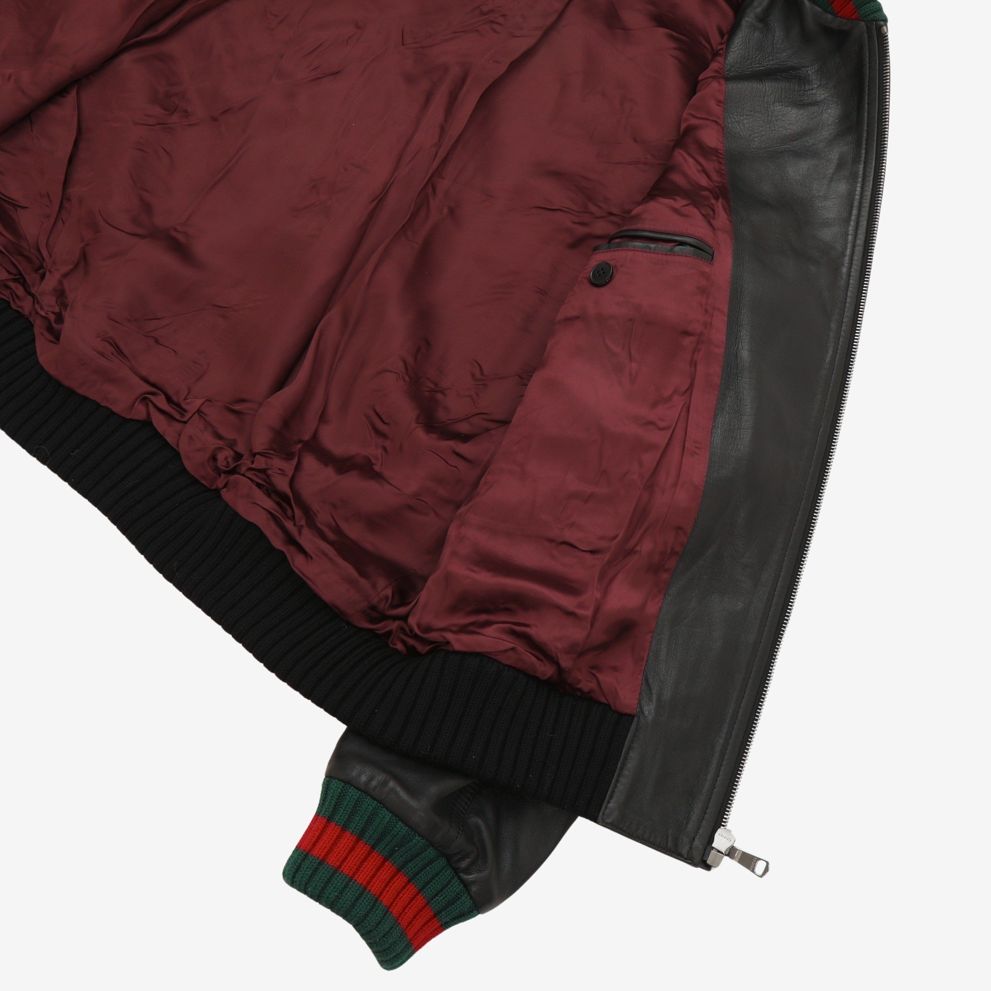 Leather Bomber Jacket