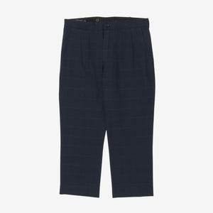 Cotton Blend Check Trousers (34W X 25L)