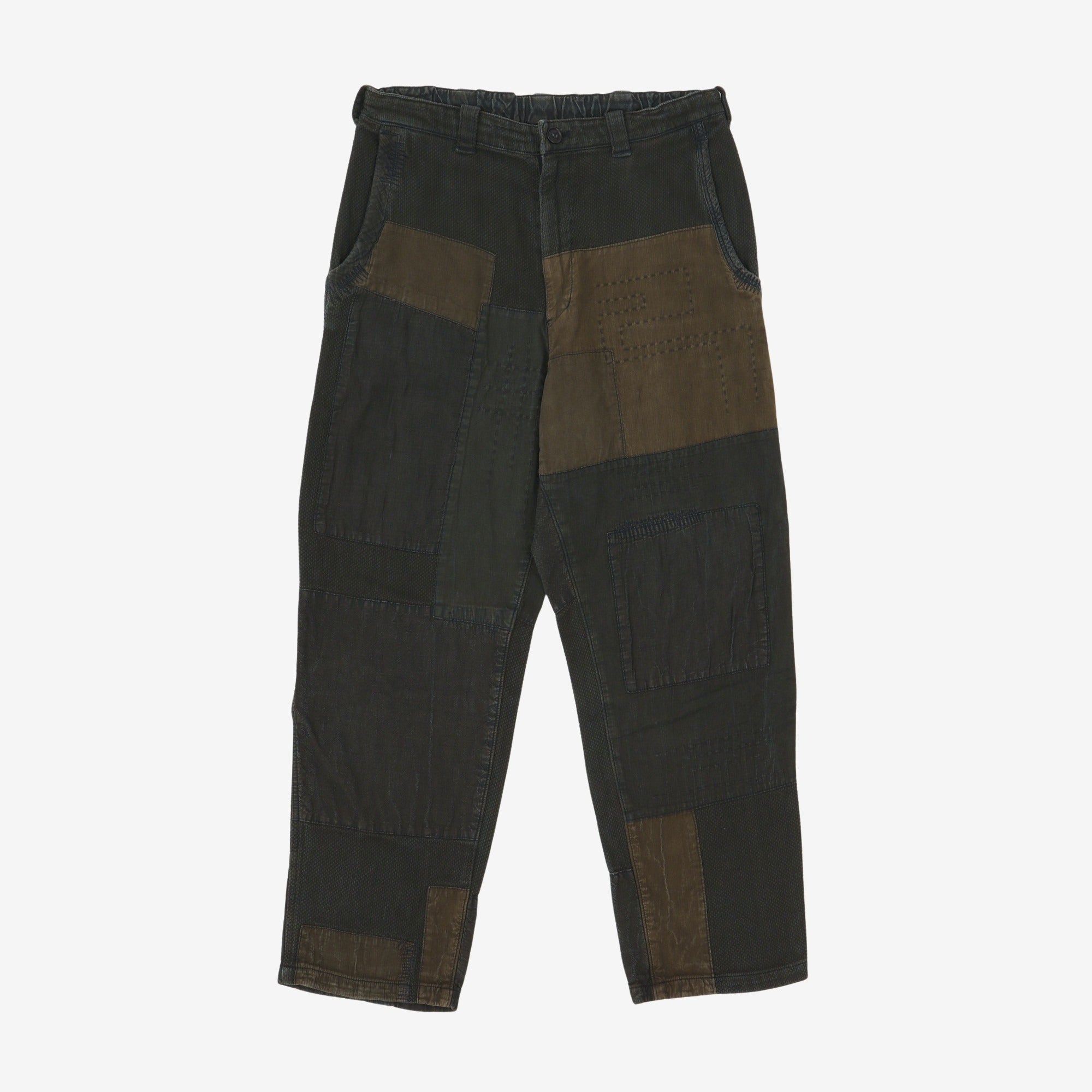 Patchwork Elasticated Pant