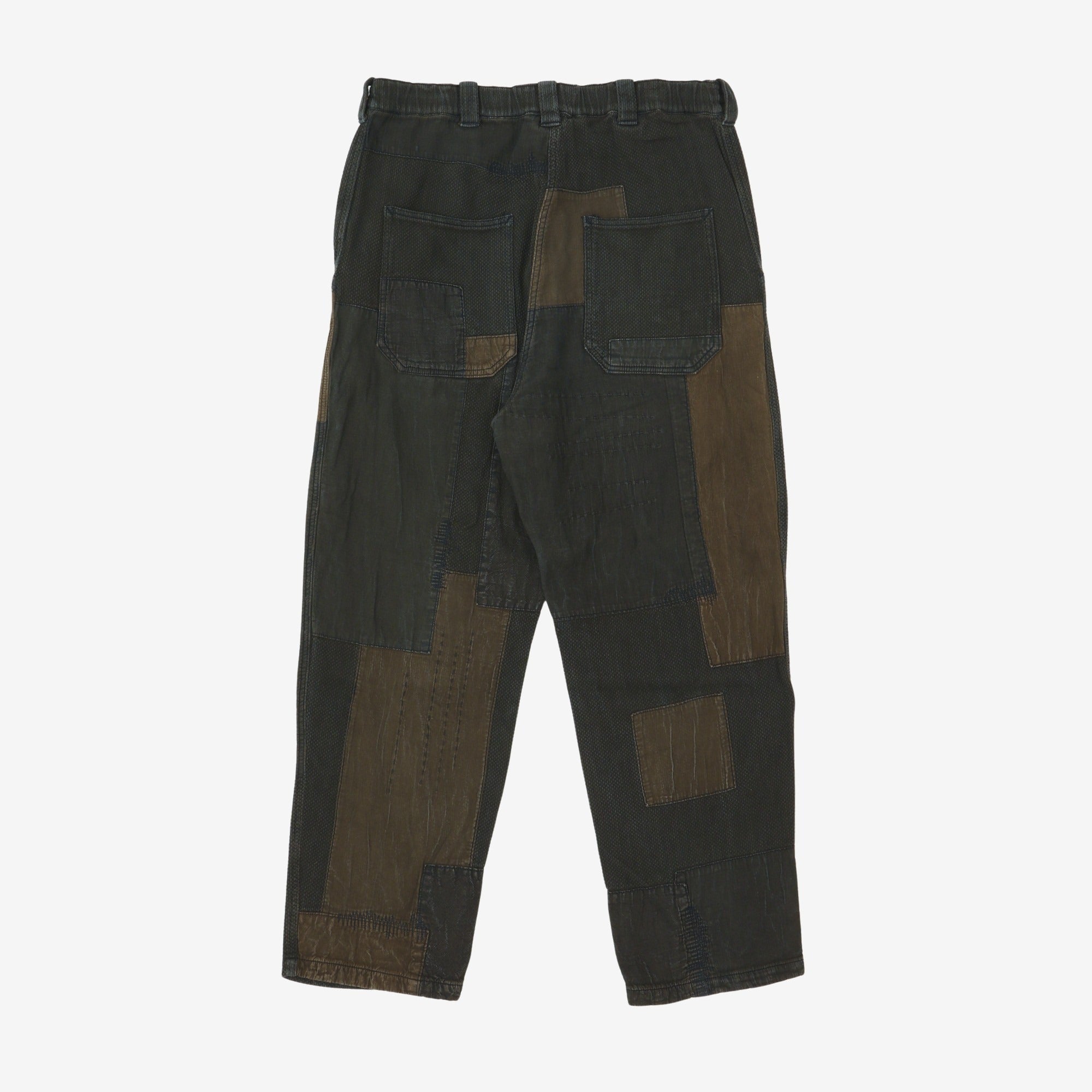 Patchwork Elasticated Pant