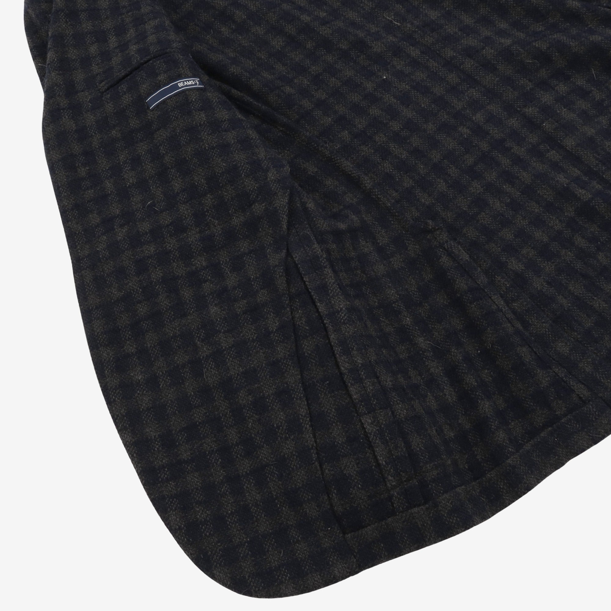 Wool Blend Check Jacket