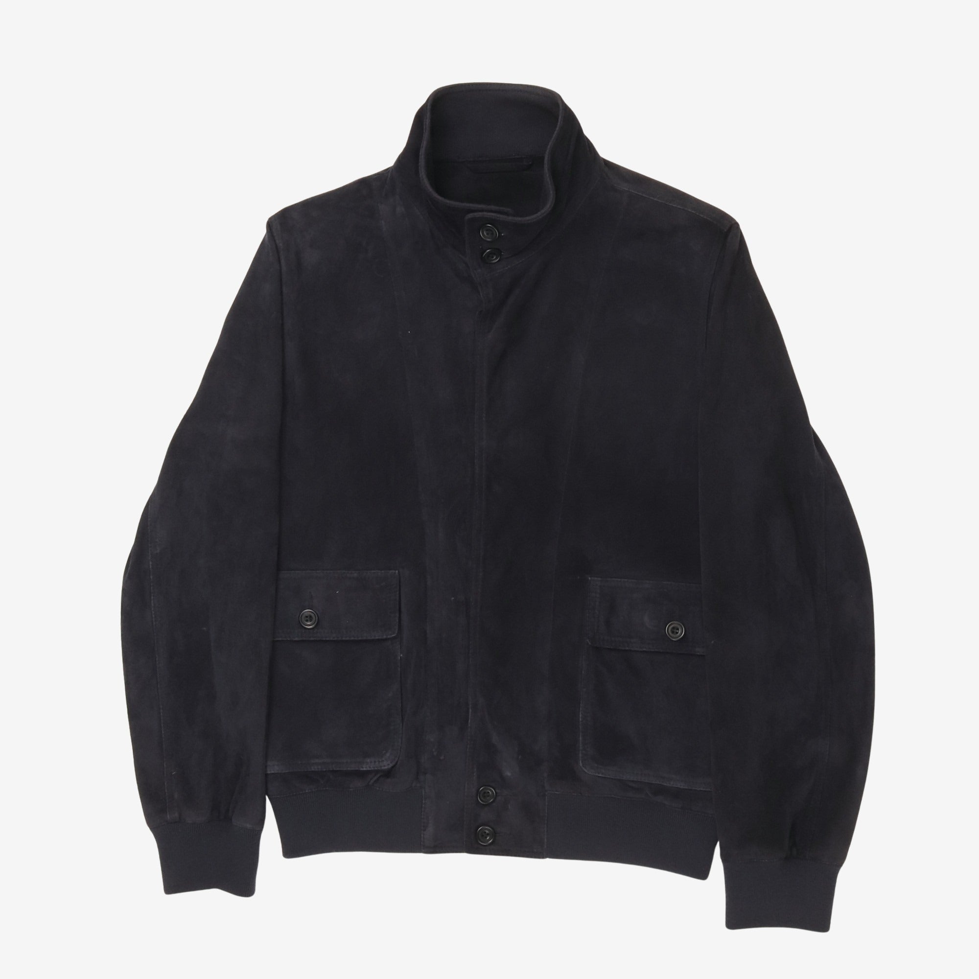 Suede Blouson Jacket