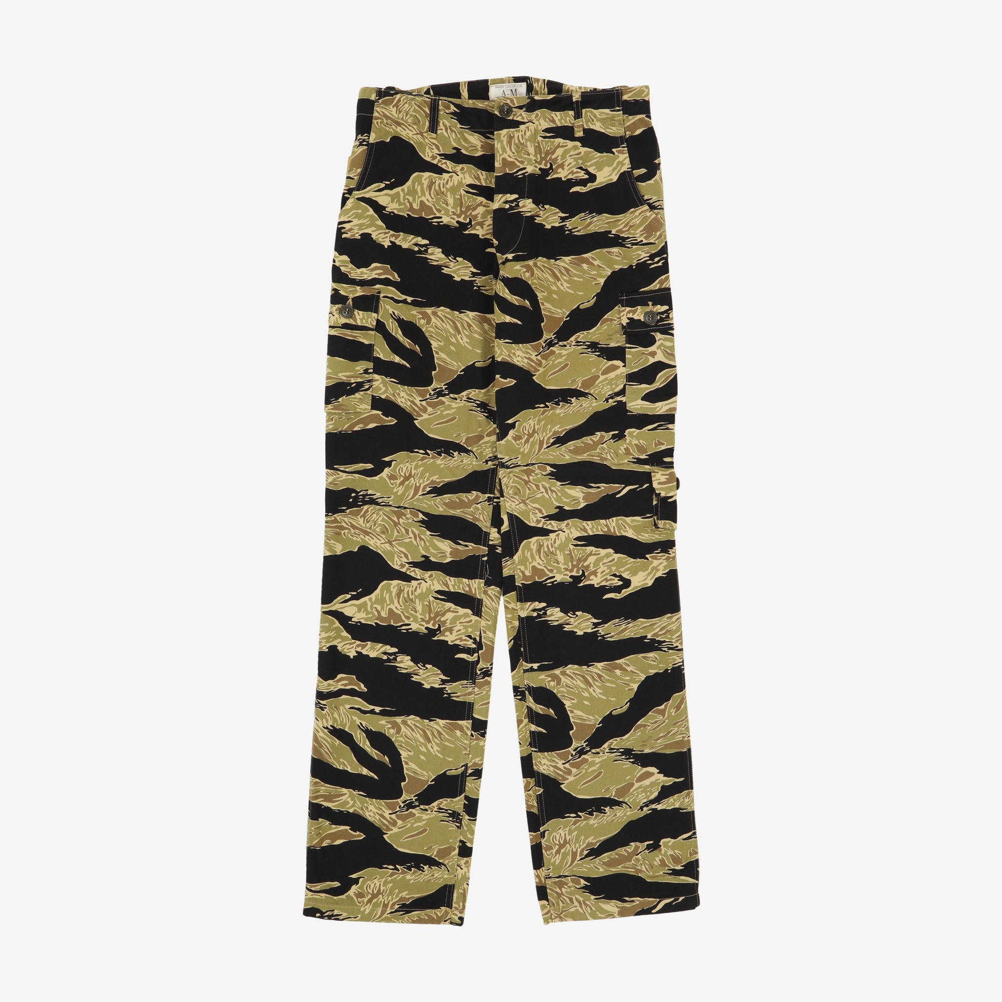 Gold Tiger Stripe Trousers (32W X 33.5L)