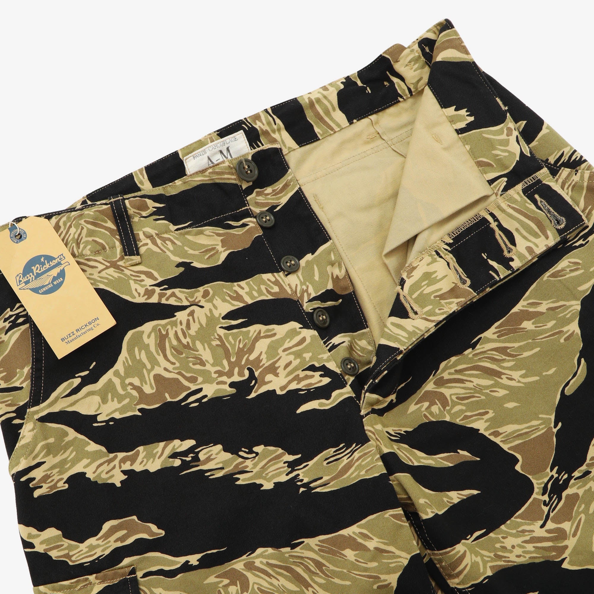 Gold Tiger Stripe Trousers (32W X 33.5L)