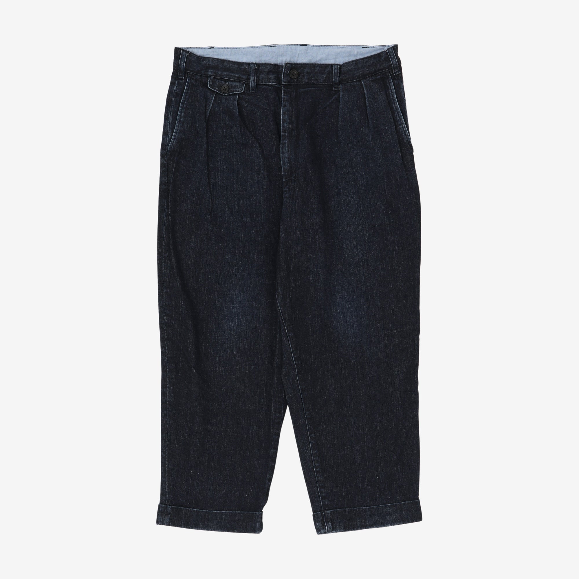 Pleated Denim Pants (36W X 25L)