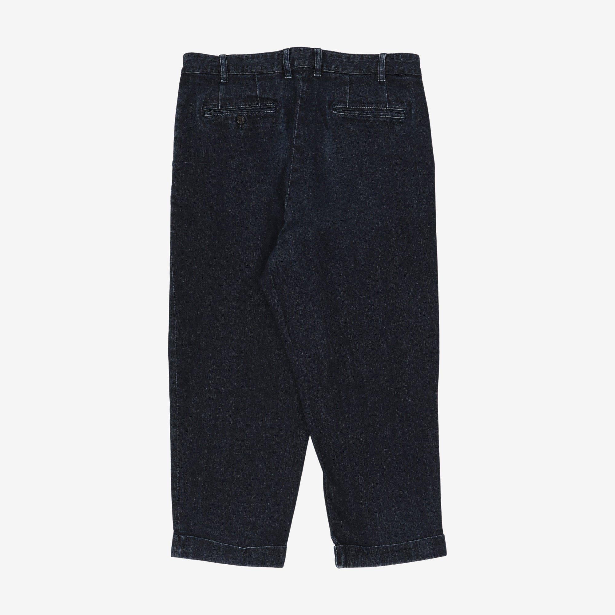 Pleated Denim Pants (36W X 25L)