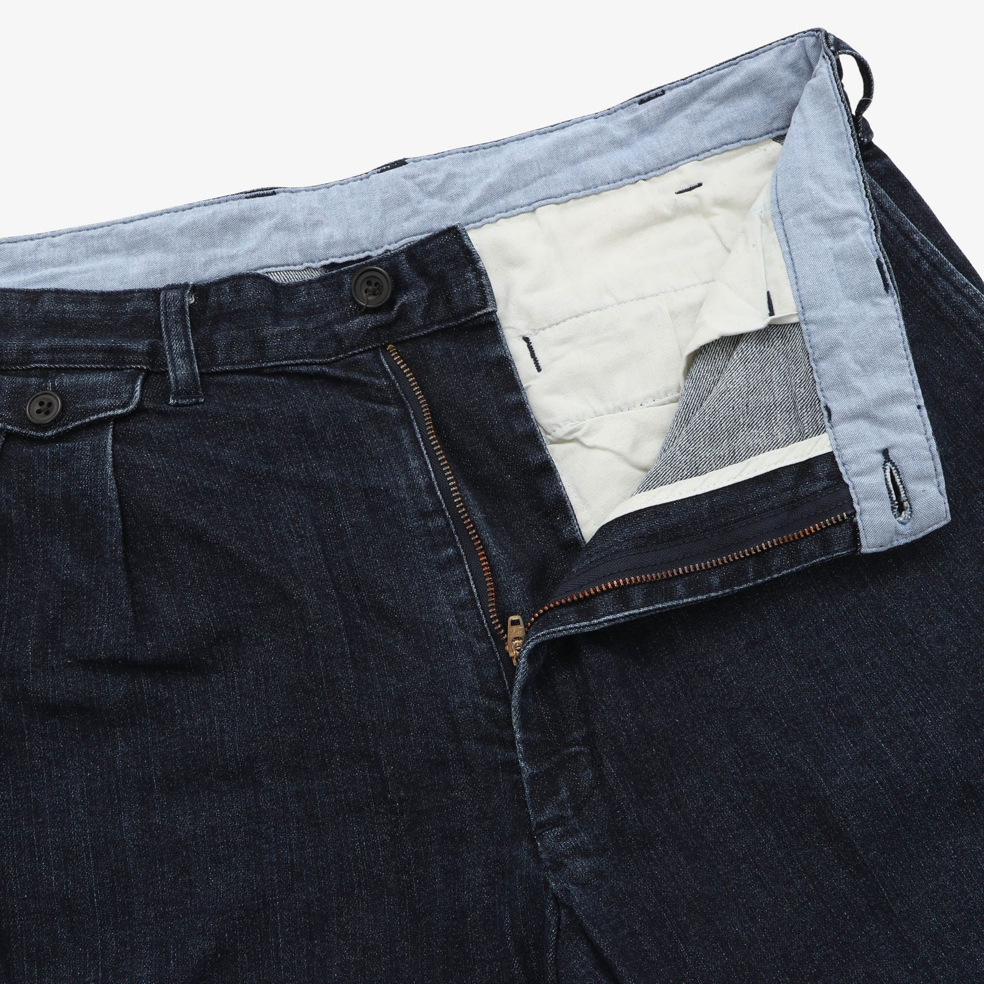 Pleated Denim Pants (36W X 25L)