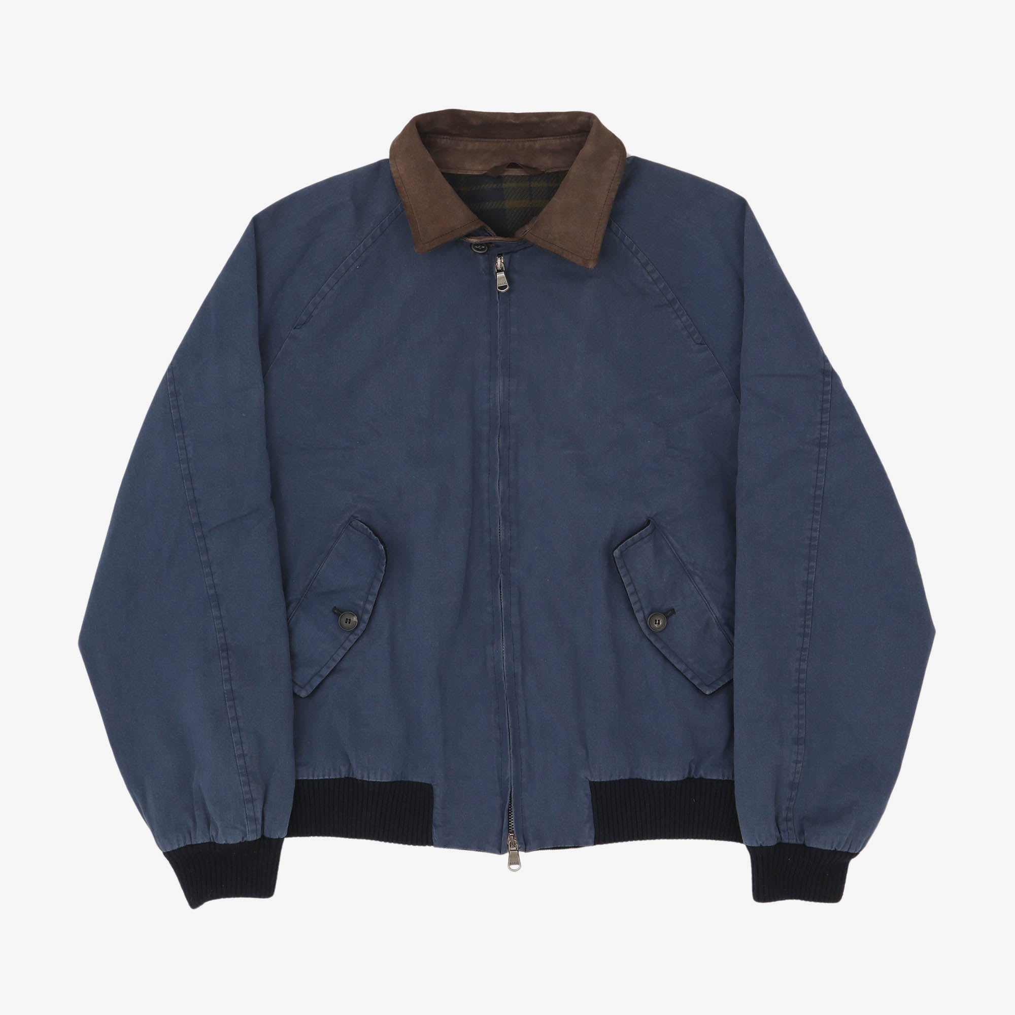 Suede Collar Bomber Jacket