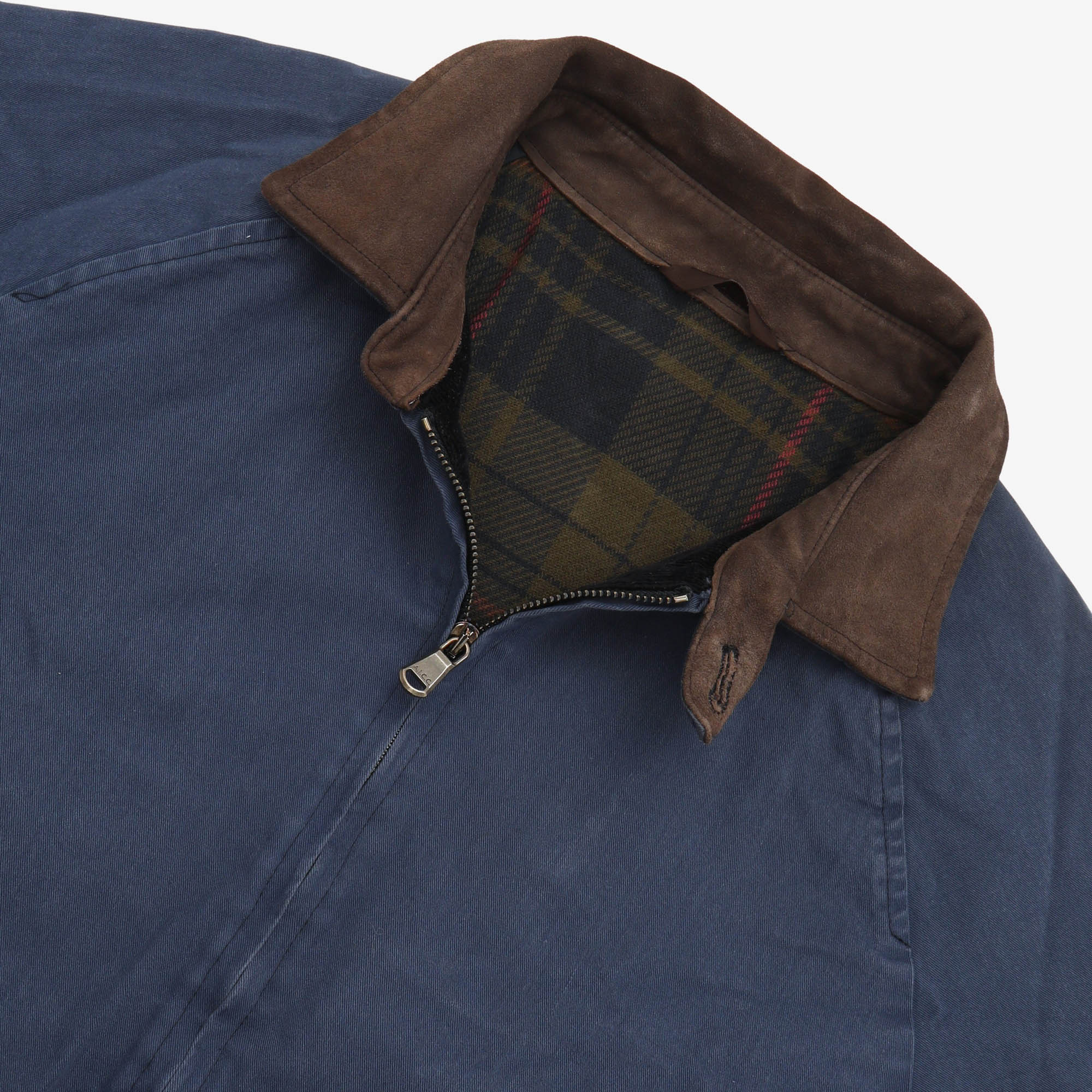 Suede Collar Bomber Jacket
