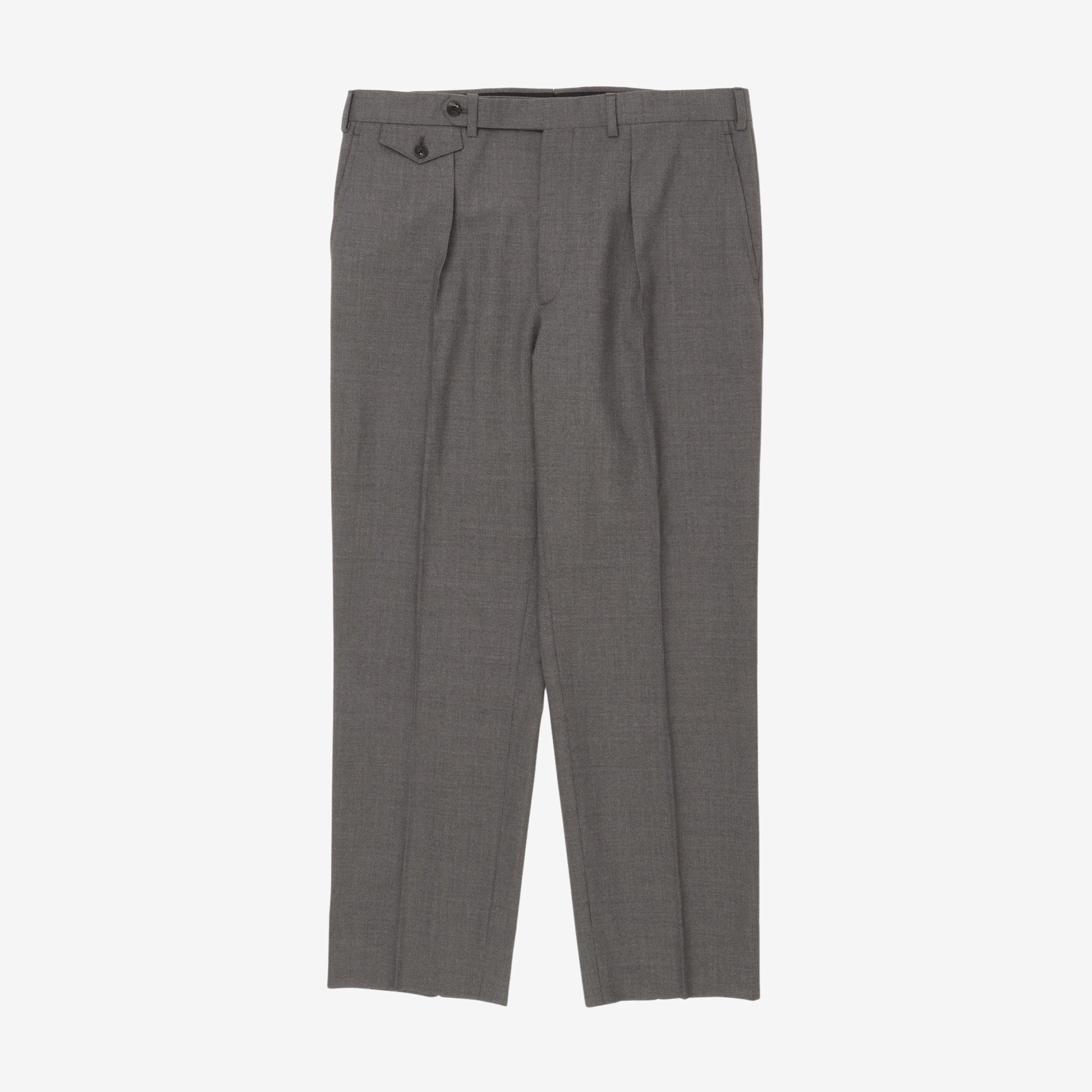 Waverly Pleated Wool Trousers (35W X 29.5L)