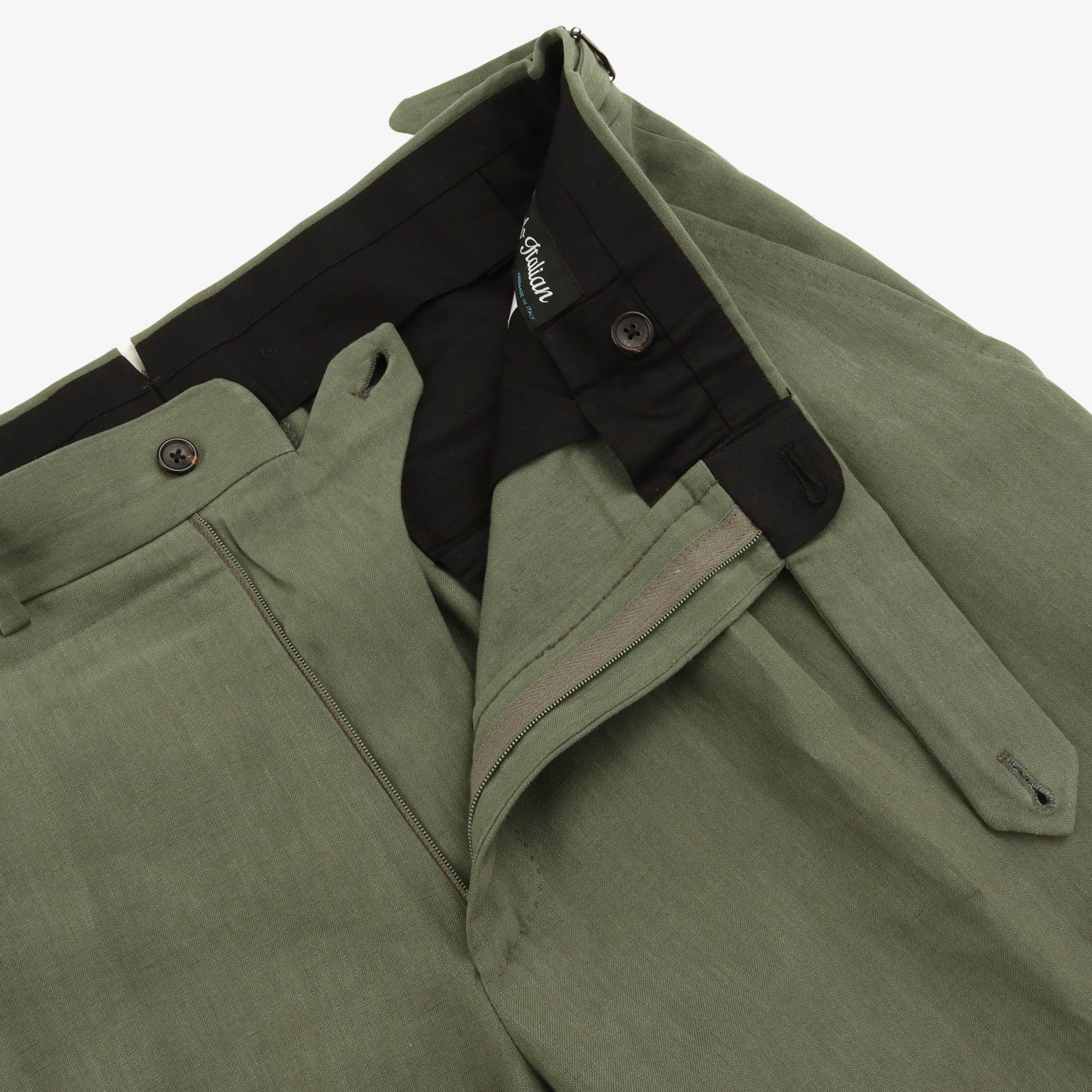 Linen Pleated Trousers (34W X 29.5L)