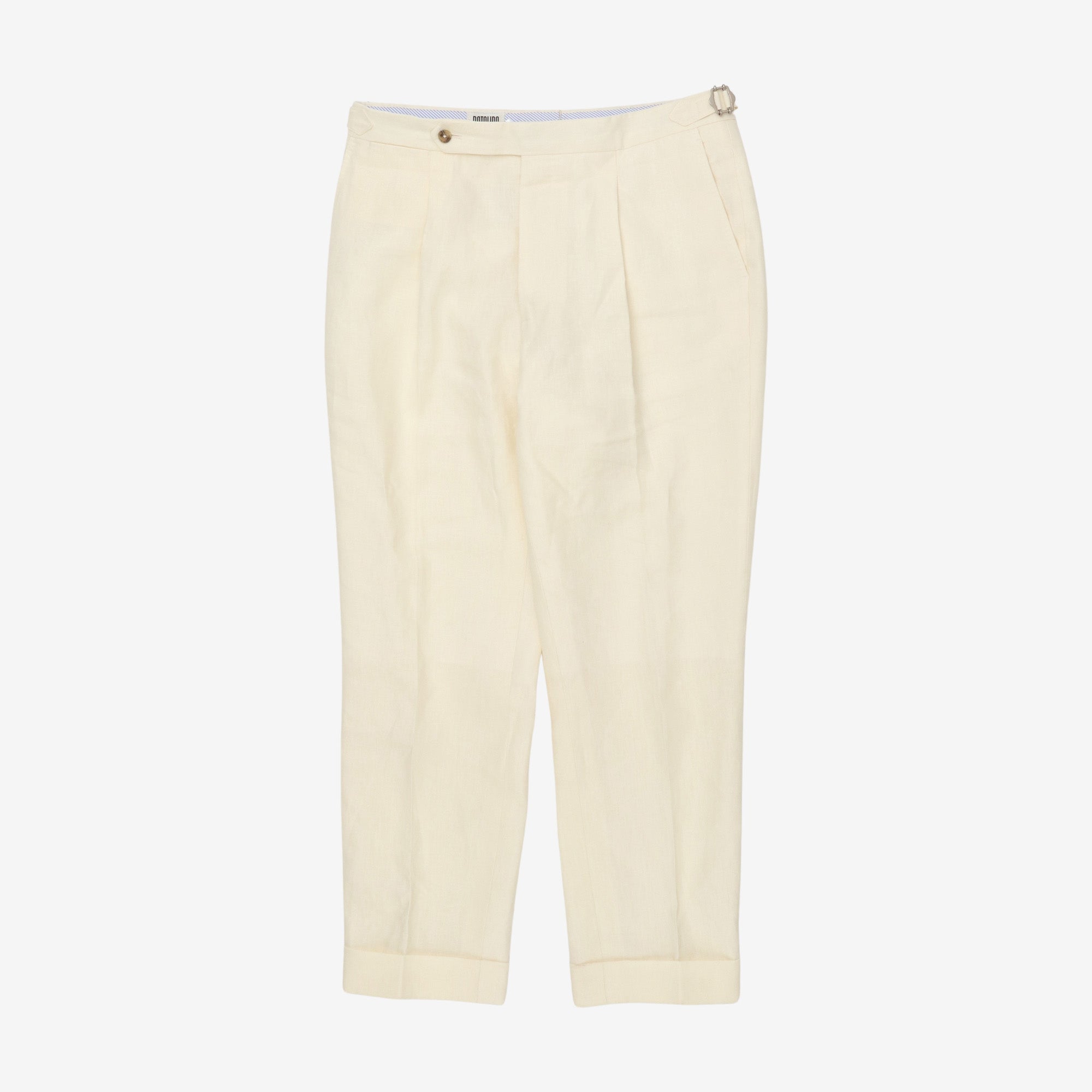 Linen Pleated Trousers (36W X 29L)