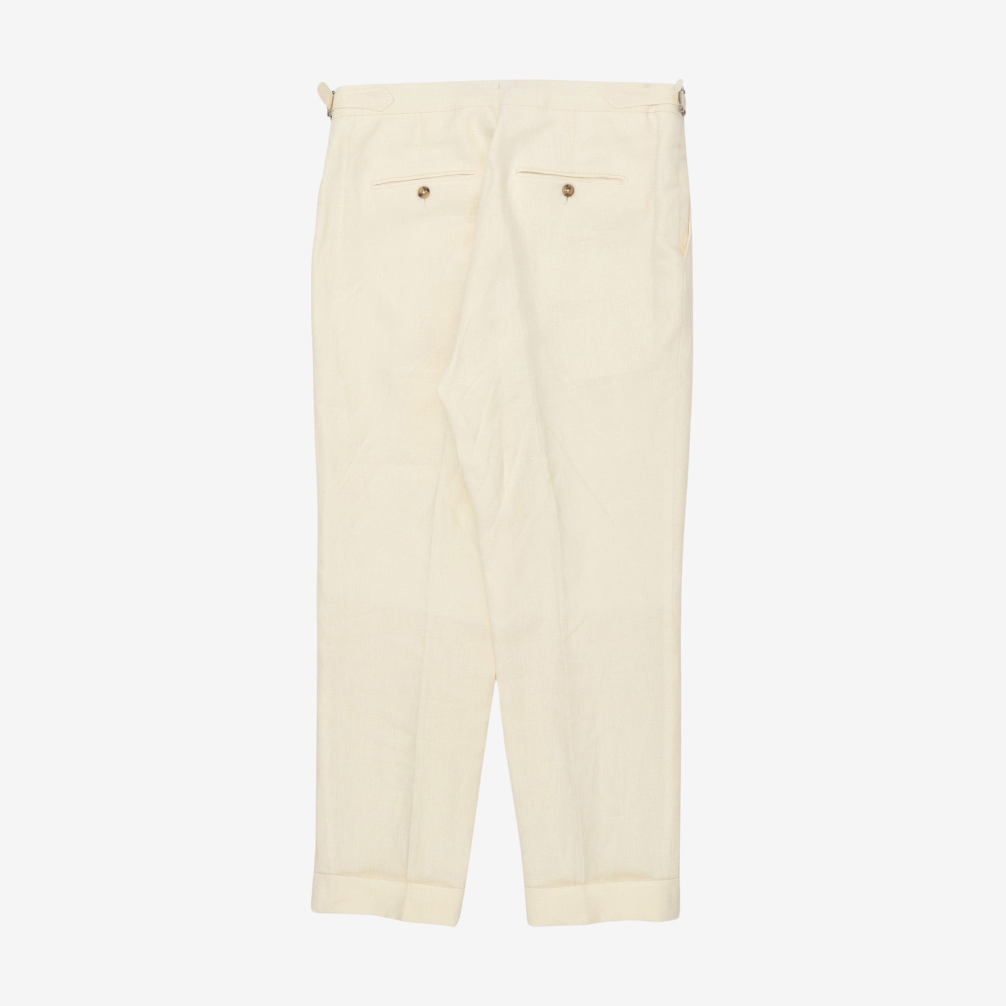 Linen Pleated Trousers (36W X 29L)