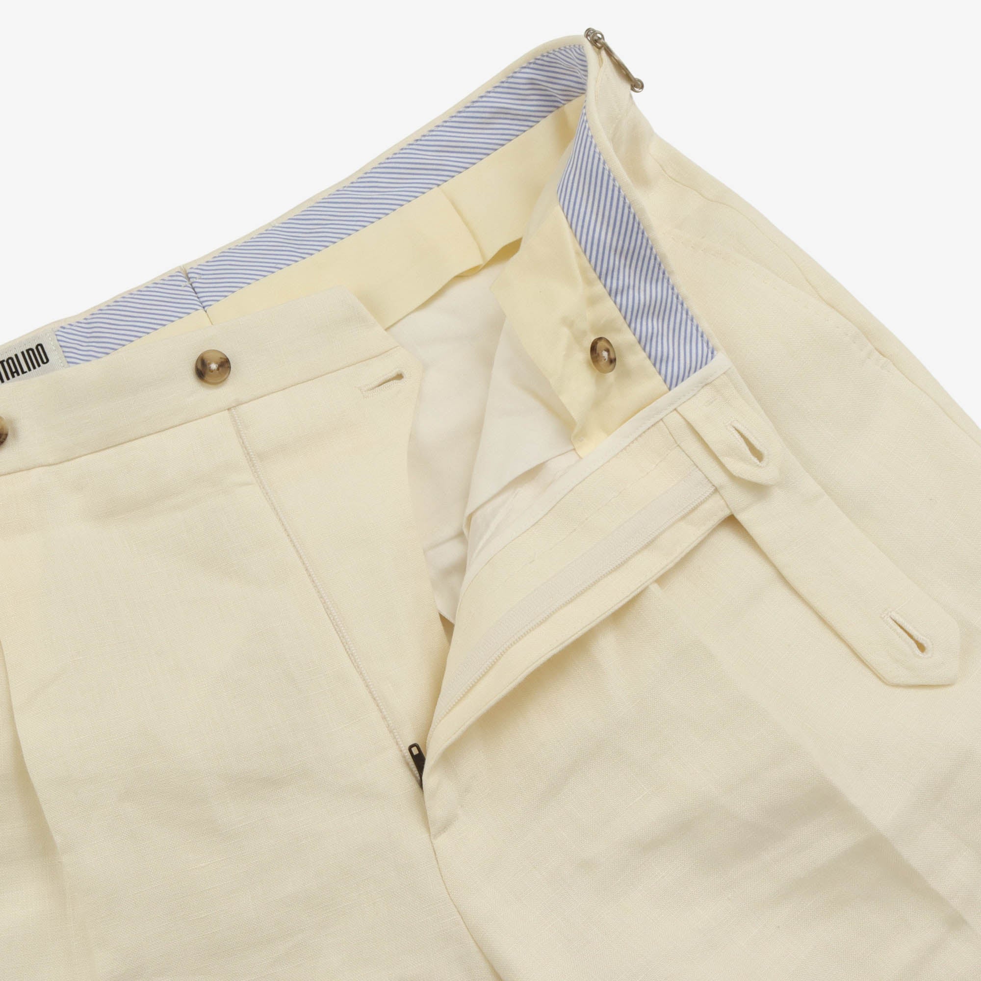 Linen Pleated Trousers (36W X 29L)