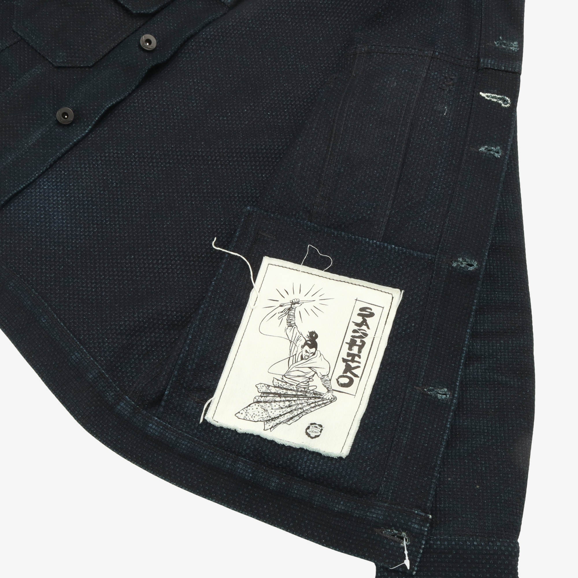 Indigo Sashiko Cruiser Jacket