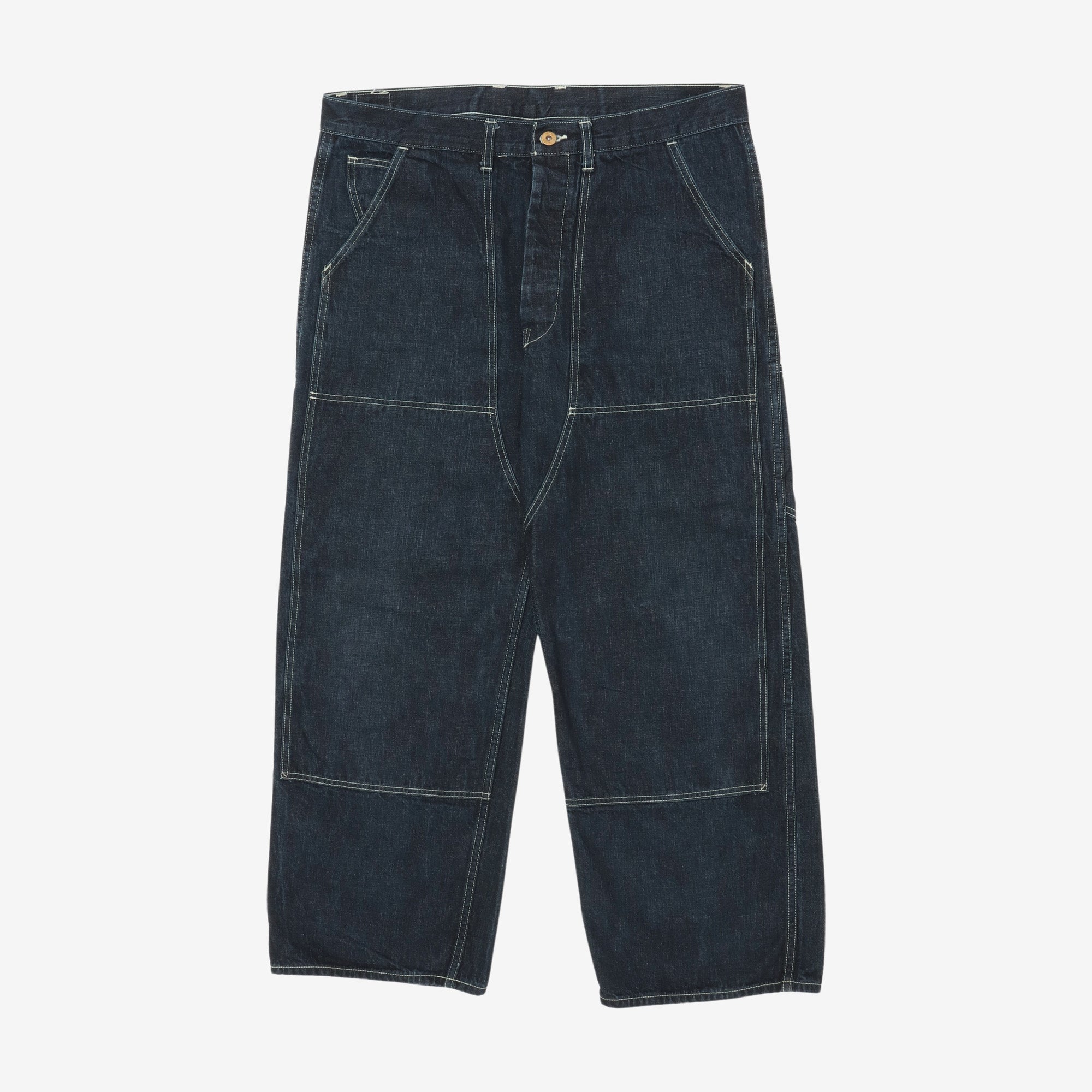 Double Knee Denim Work Trousers (37W X 27.5L)