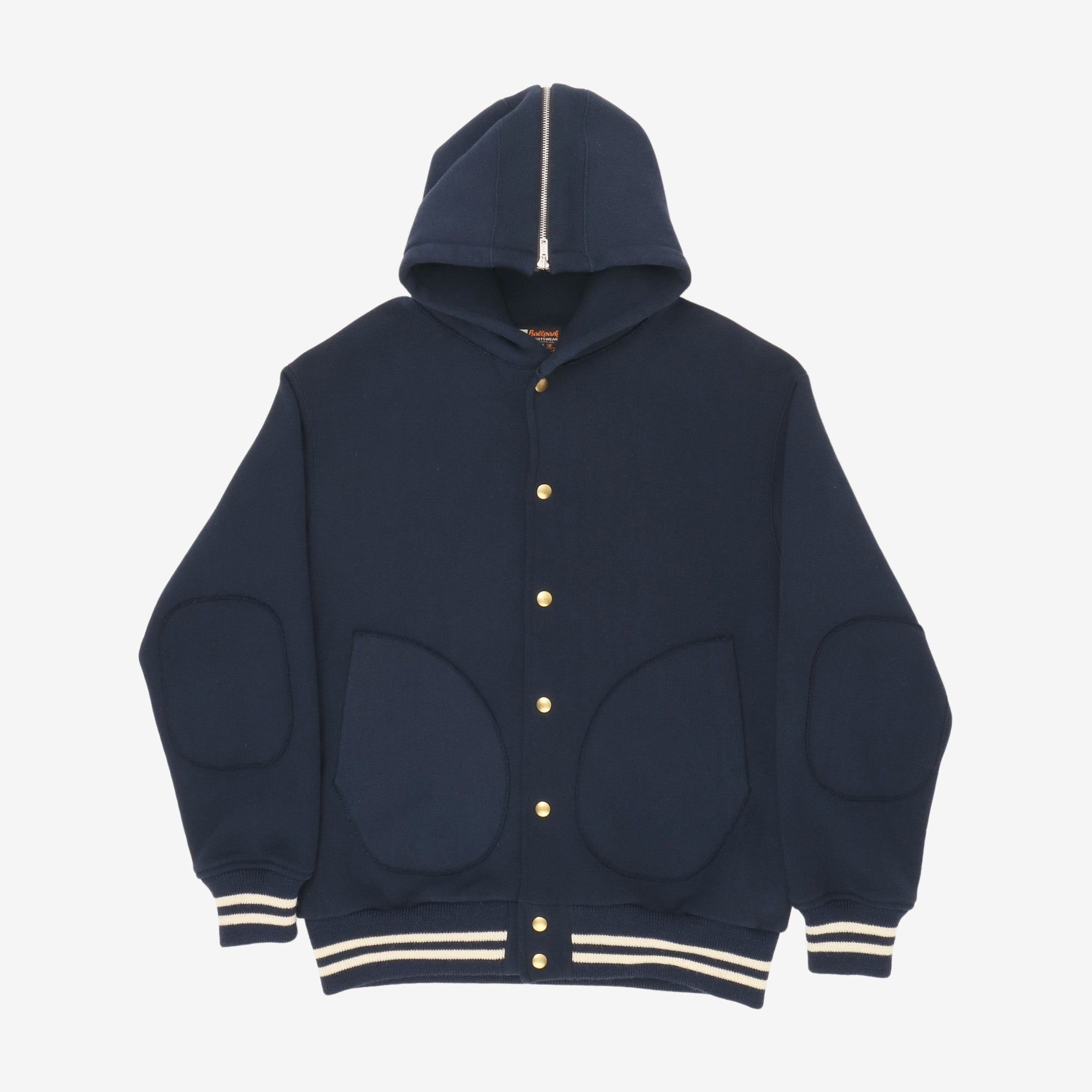 Snap Button Hooded Sweatshirt