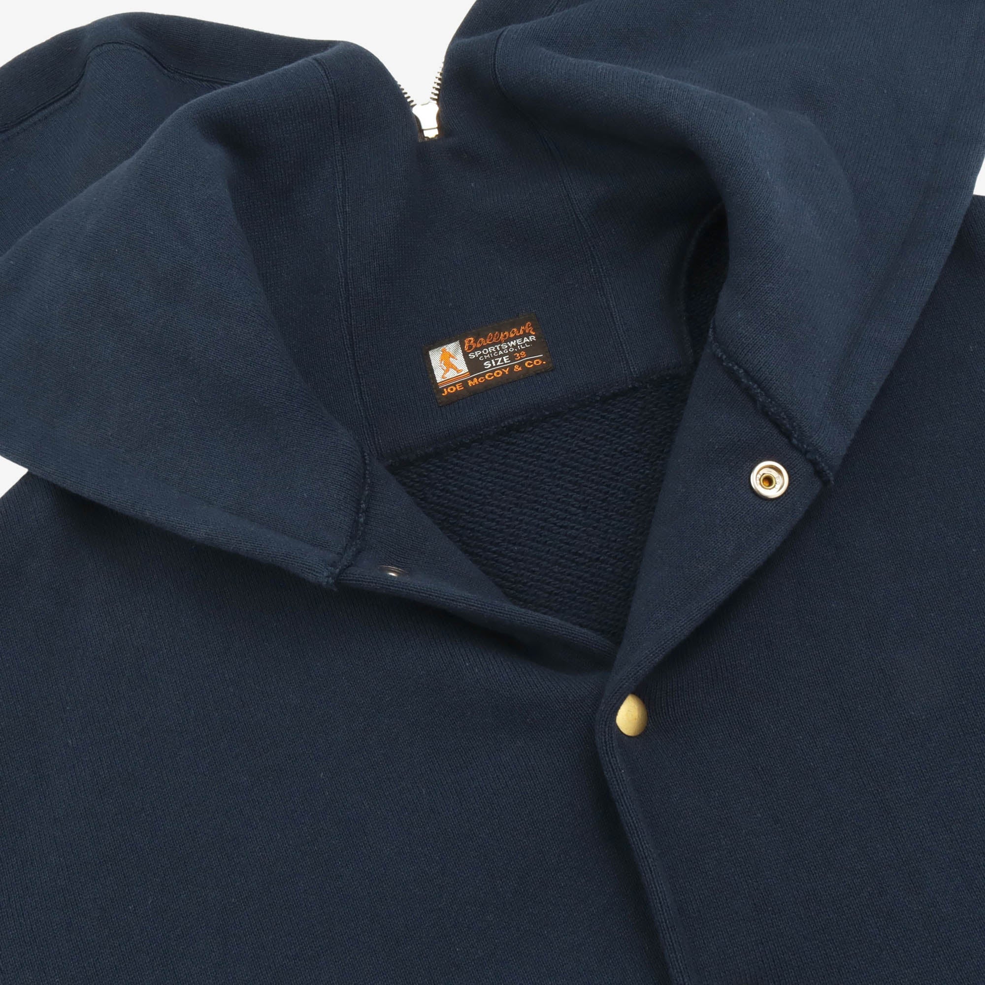 Snap Button Hooded Sweatshirt