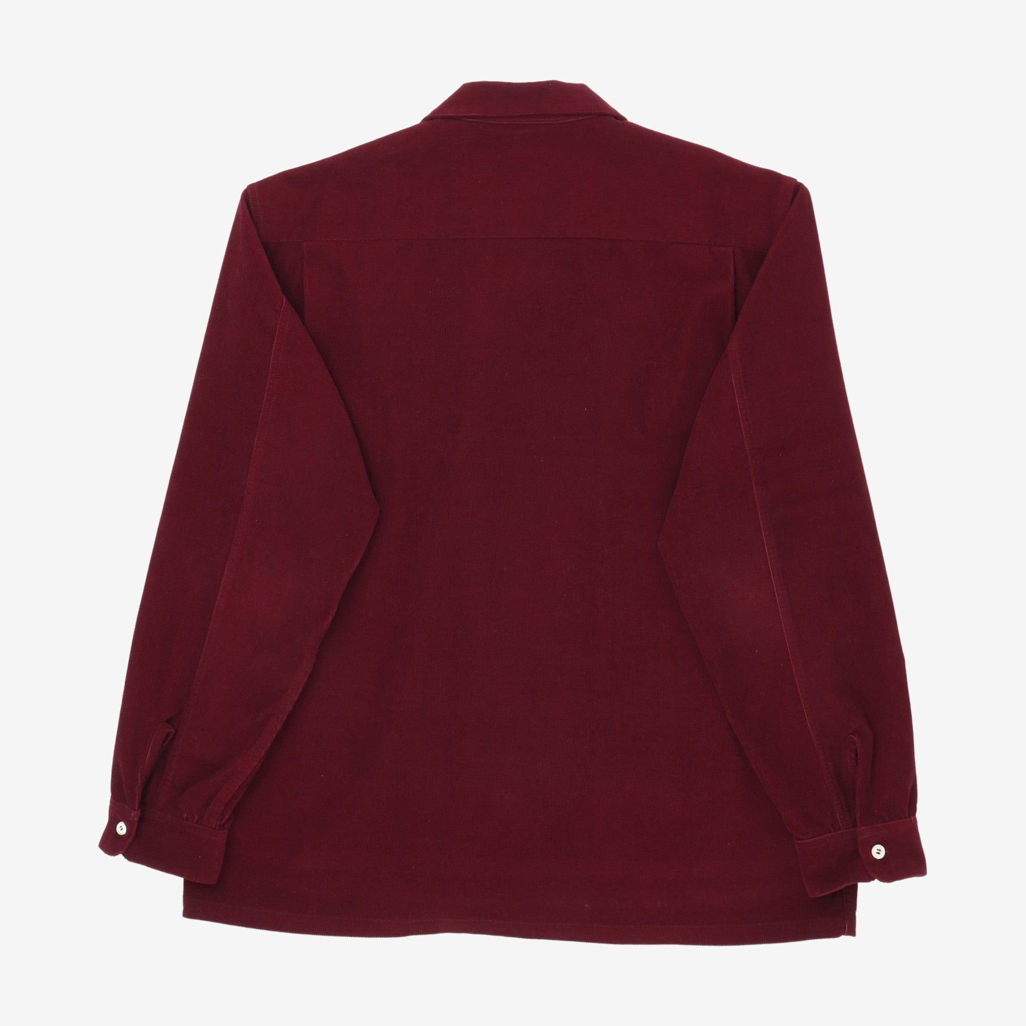 Corduroy Open Collar Shirt