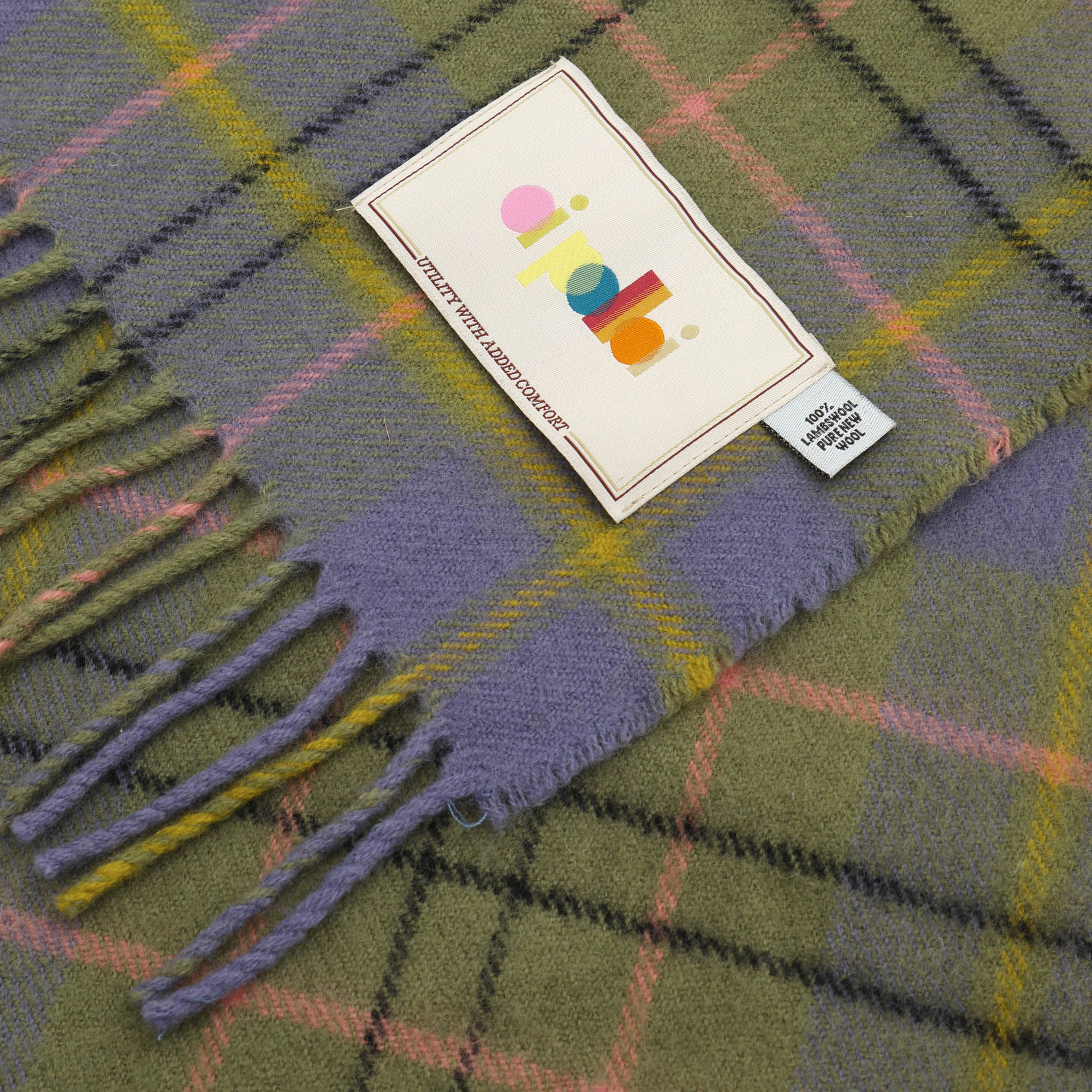 Lambswool Check Scarf