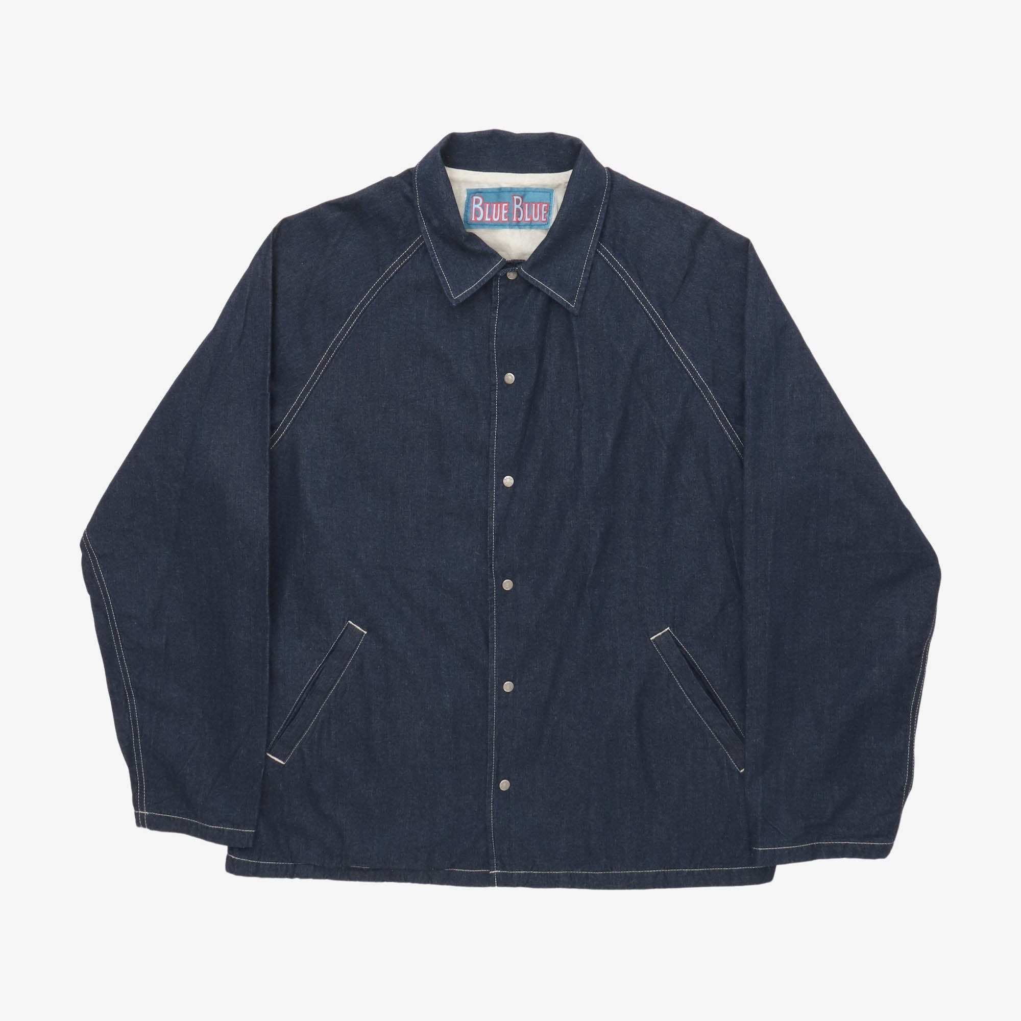 Jacquard Denim Coach Jacket