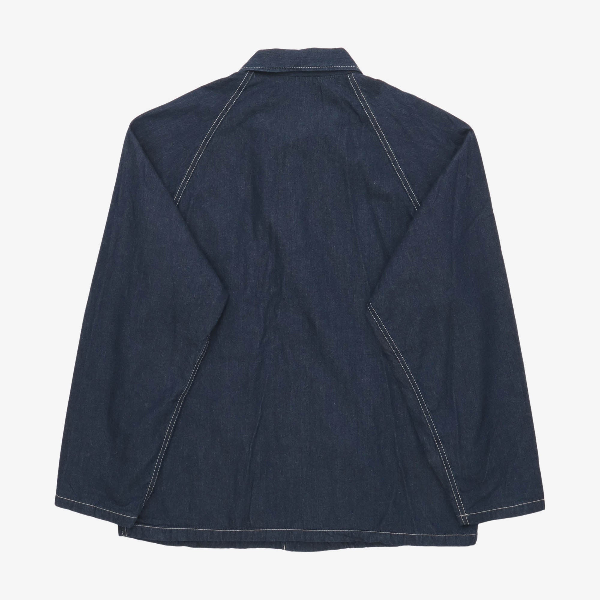 Jacquard Denim Coach Jacket