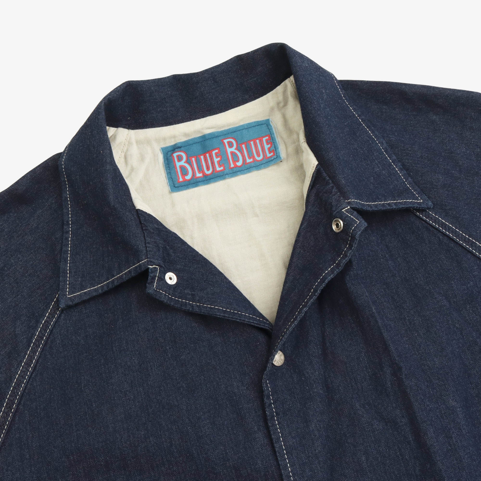 Jacquard Denim Coach Jacket