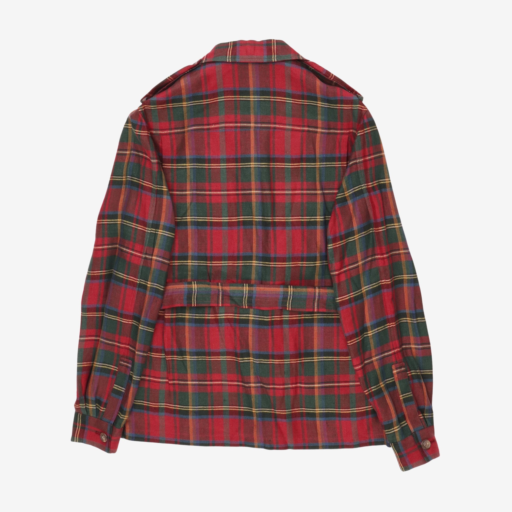 Tartan Linen Safari Jacket