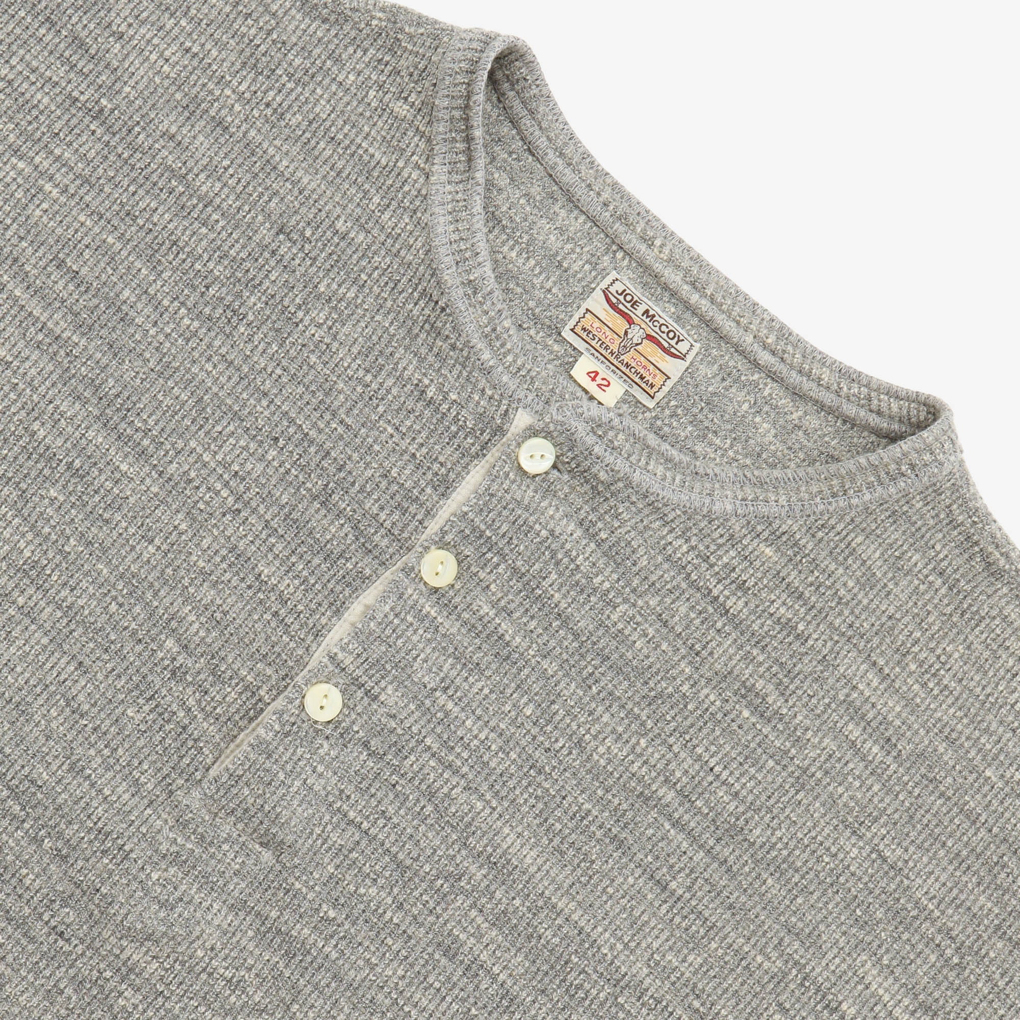 Western Cardigan Stitch Henley Shirt